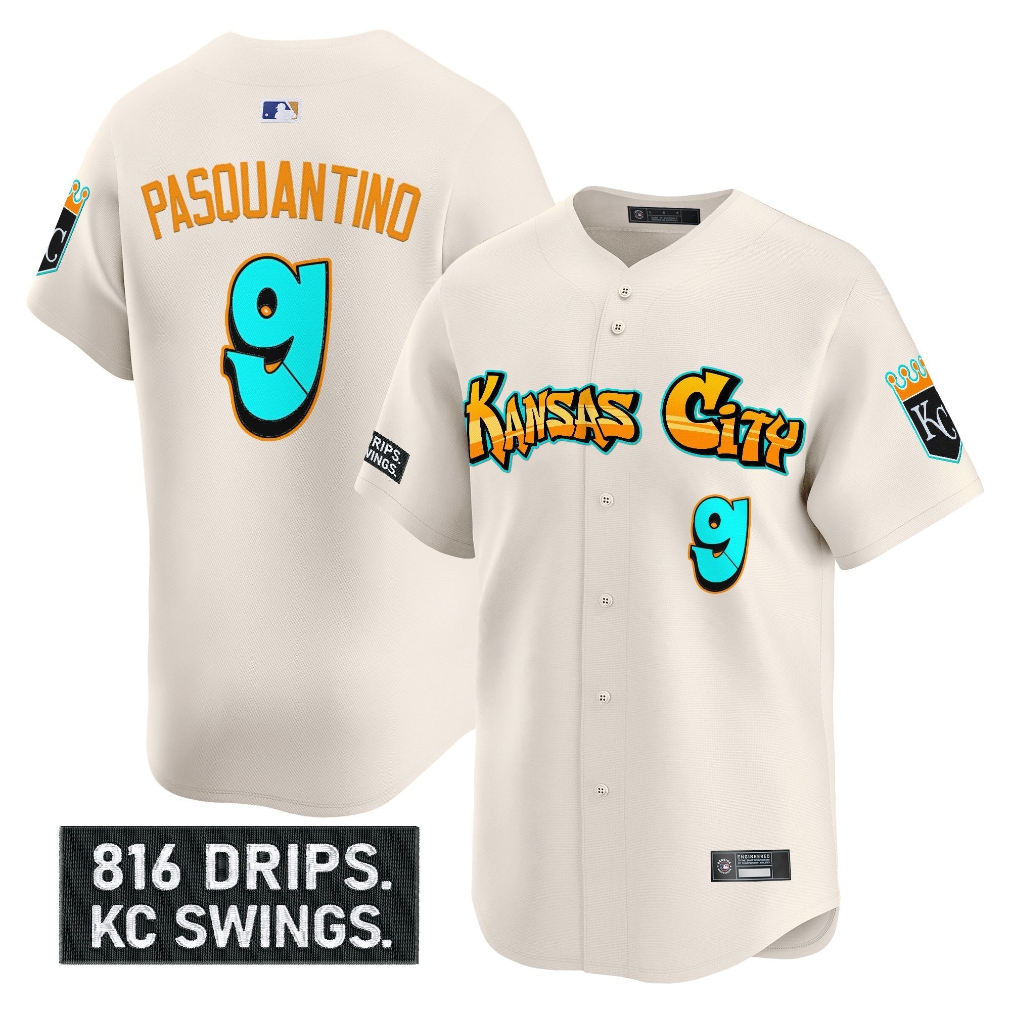 KC 'Graffiti Crown Drop Edition' Vapor Premier Limited Jersey - Stitched