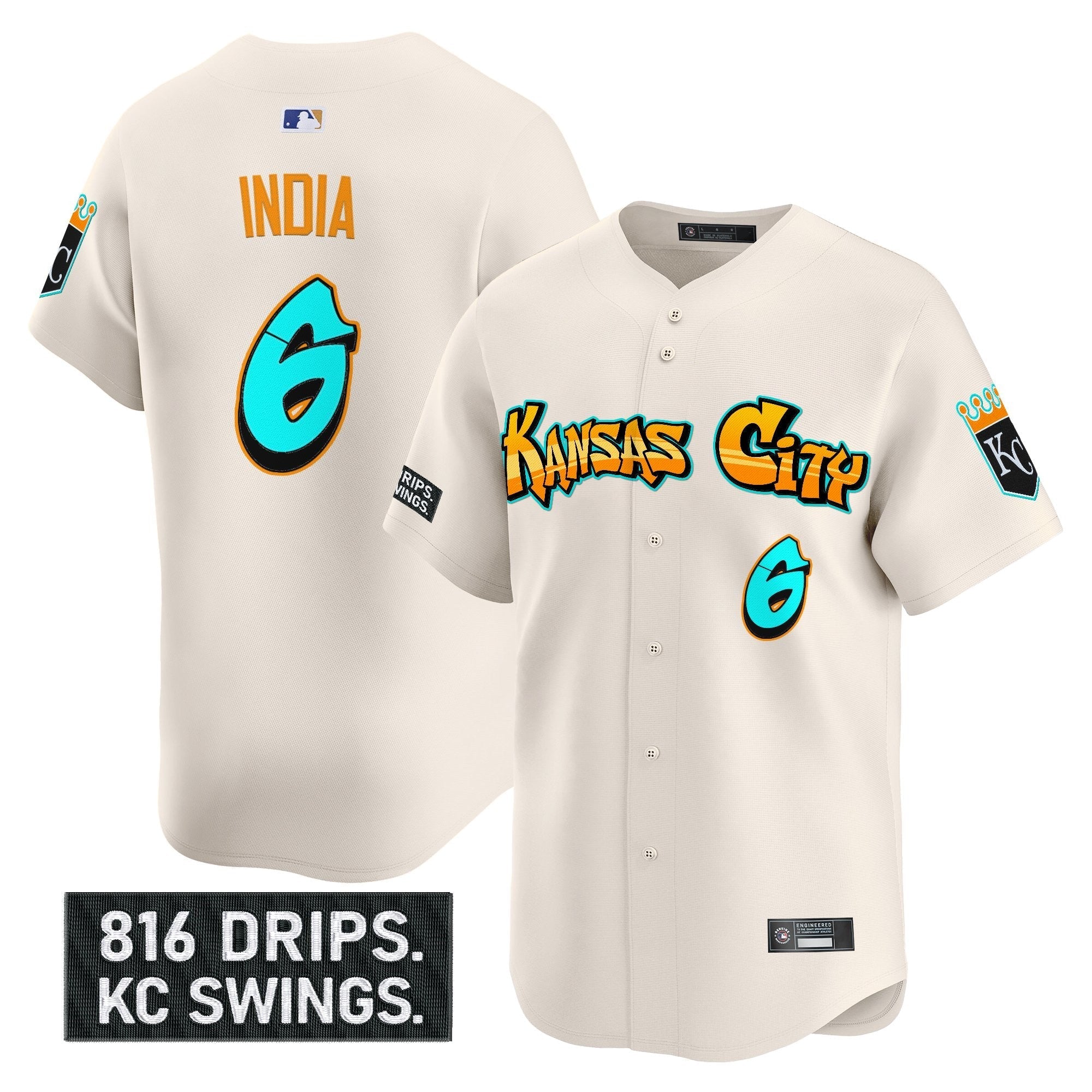 KC 'Graffiti Crown Drop Edition' Vapor Premier Limited Jersey - Stitched