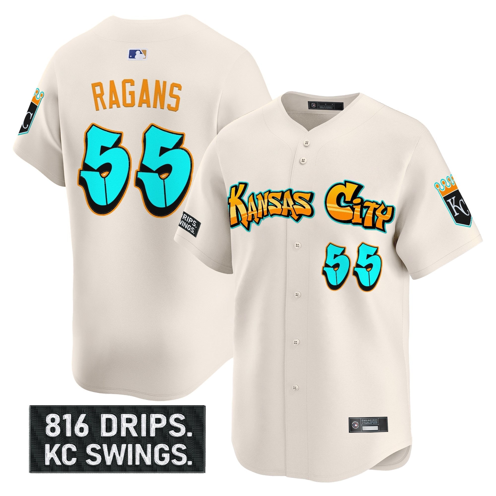 KC 'Graffiti Crown Drop Edition' Vapor Premier Limited Jersey - Stitched