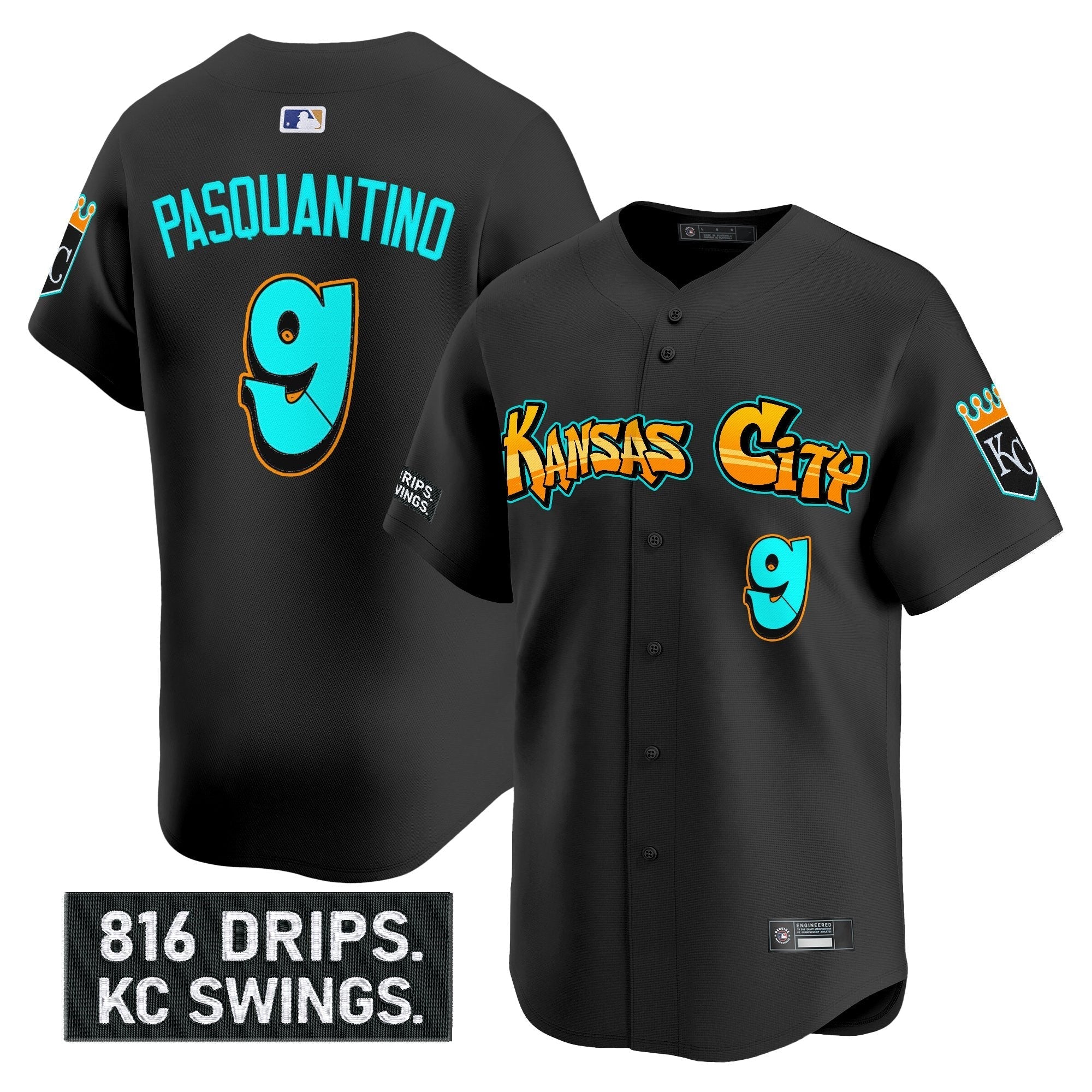 KC 'Graffiti Crown Drop Edition' Vapor Premier Limited Jersey - Stitched