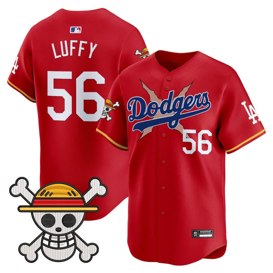 Men's Los Angeles Dodgers x One Piece 2025 Vapor Premier Limited Jersey - All Stitched