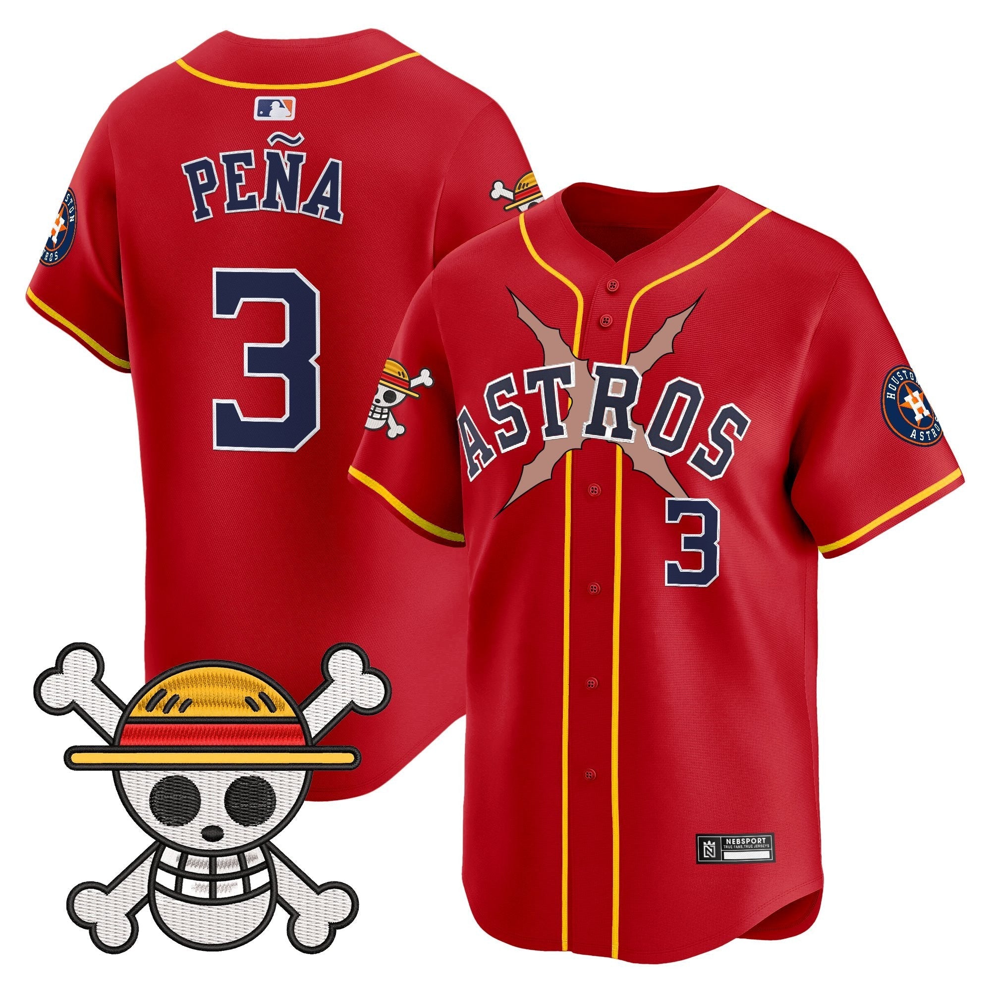 HOU x One Piece 2025 Vapor Premier Limited Jersey - Stitched