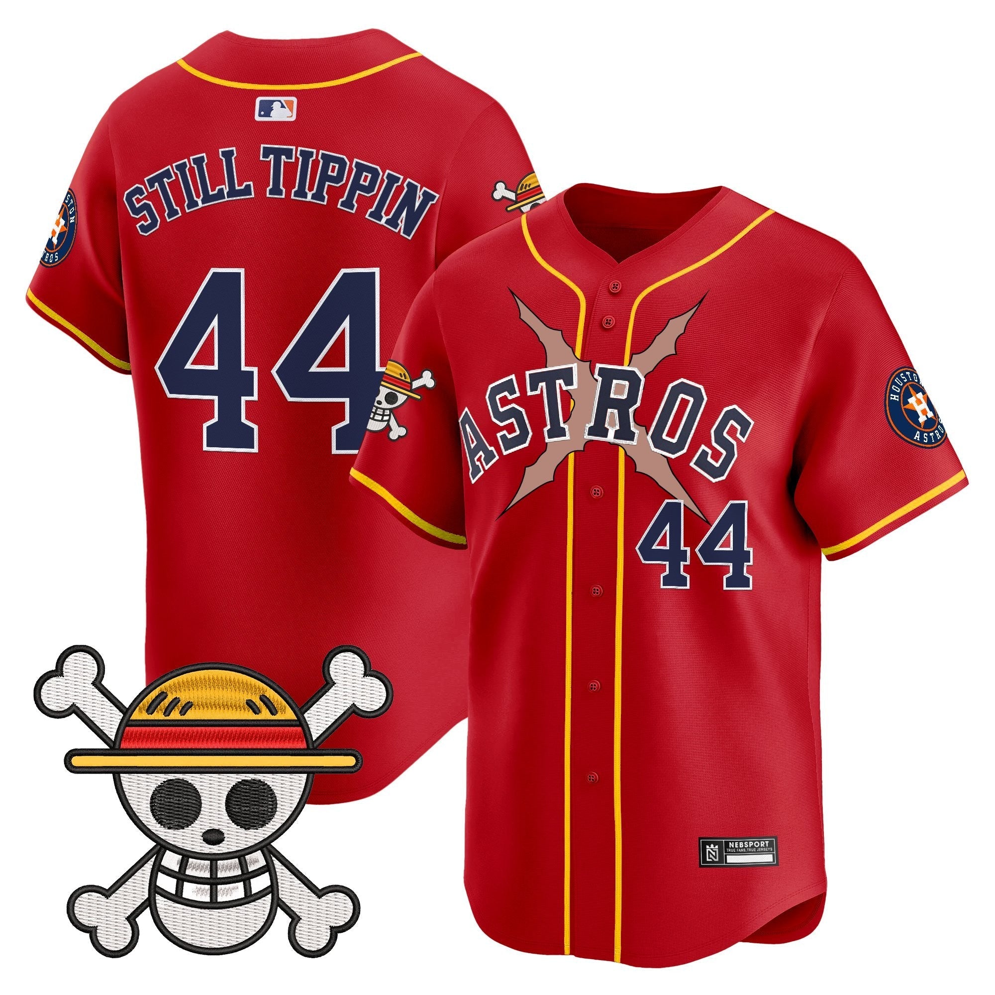 HOU x One Piece 2025 Vapor Premier Limited Jersey - Stitched