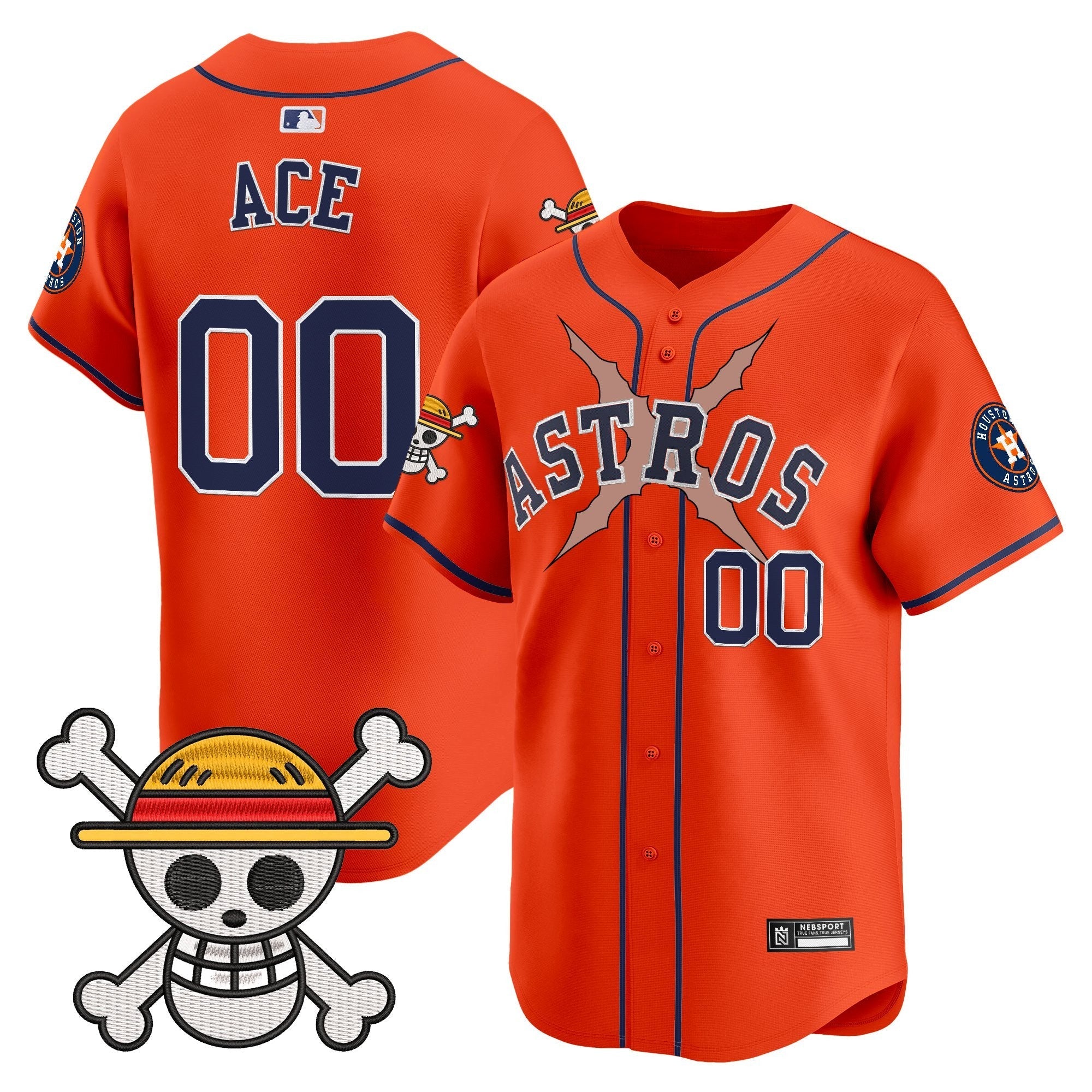 HOU x One Piece 2025 Vapor Premier Limited Jersey - Stitched