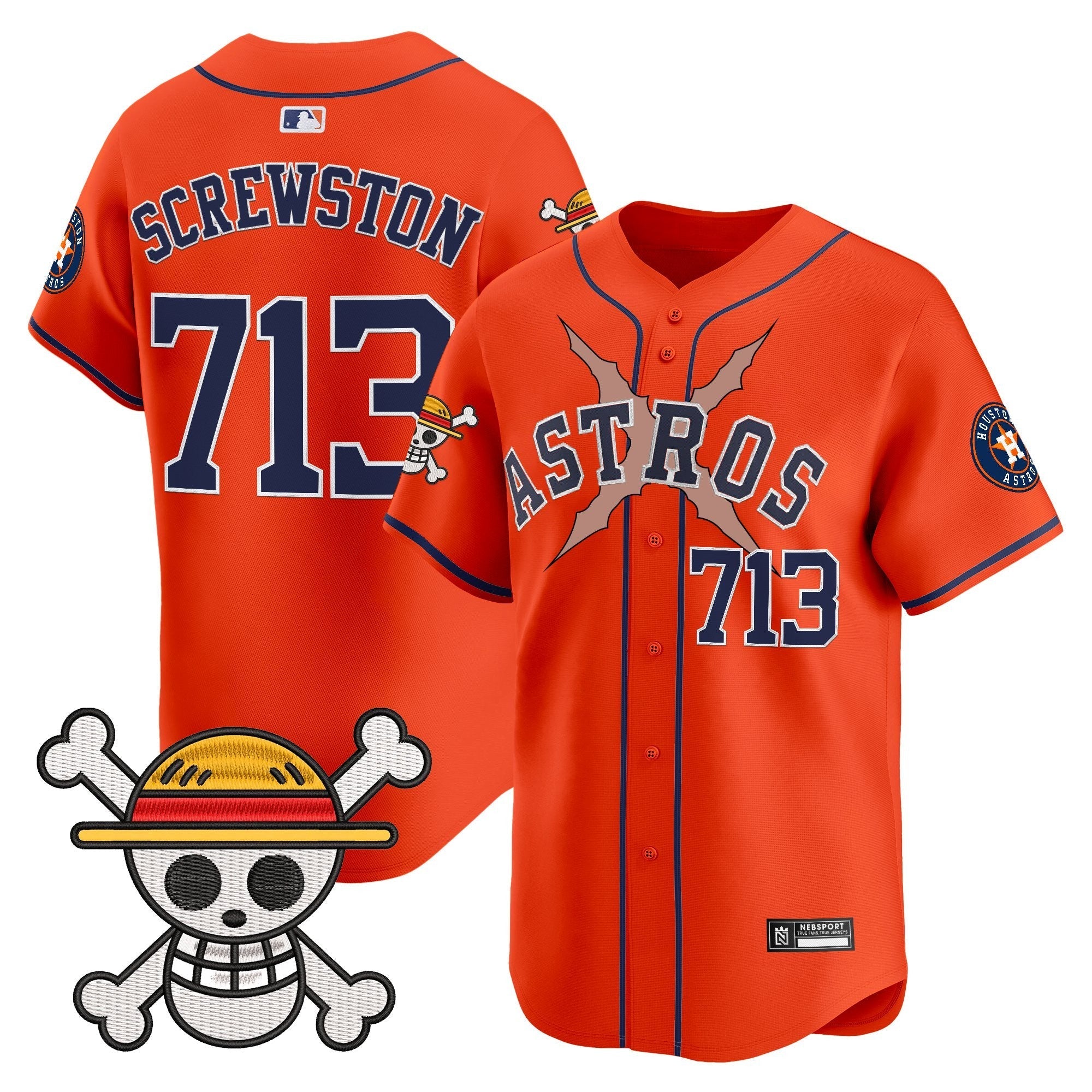 HOU x One Piece 2025 Vapor Premier Limited Jersey - Stitched