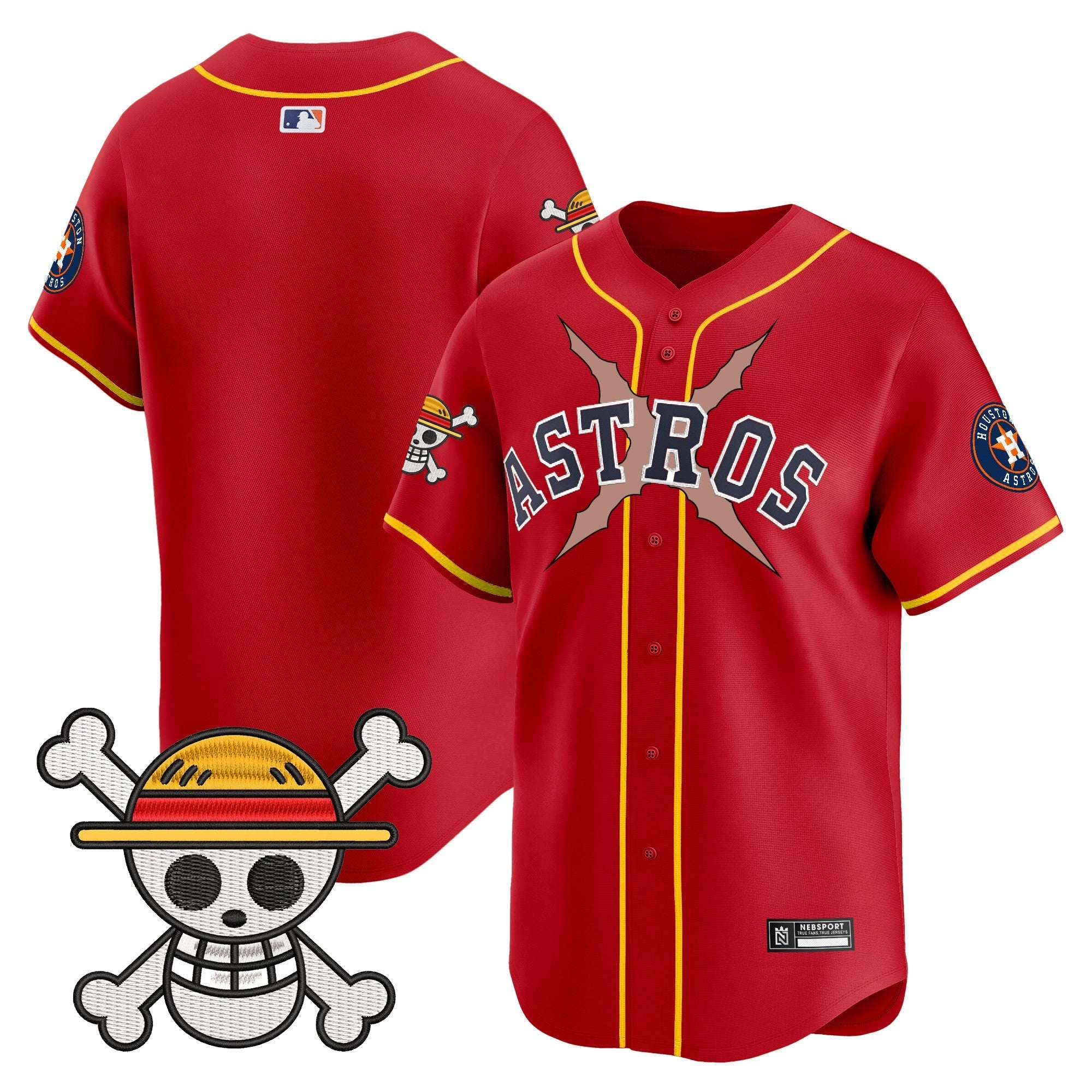 HOU x One Piece 2025 Vapor Premier Limited Jersey - Stitched