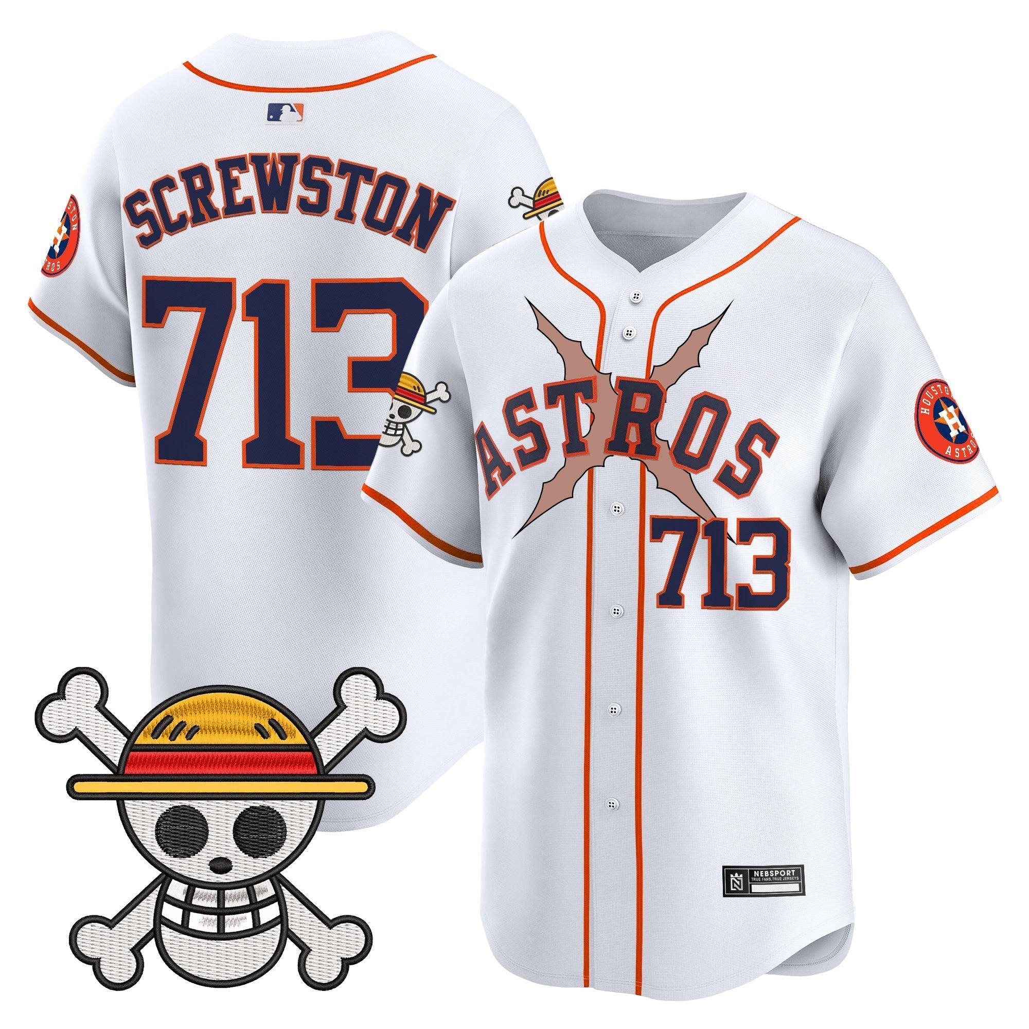 HOU x One Piece 2025 Vapor Premier Limited Jersey - Stitched