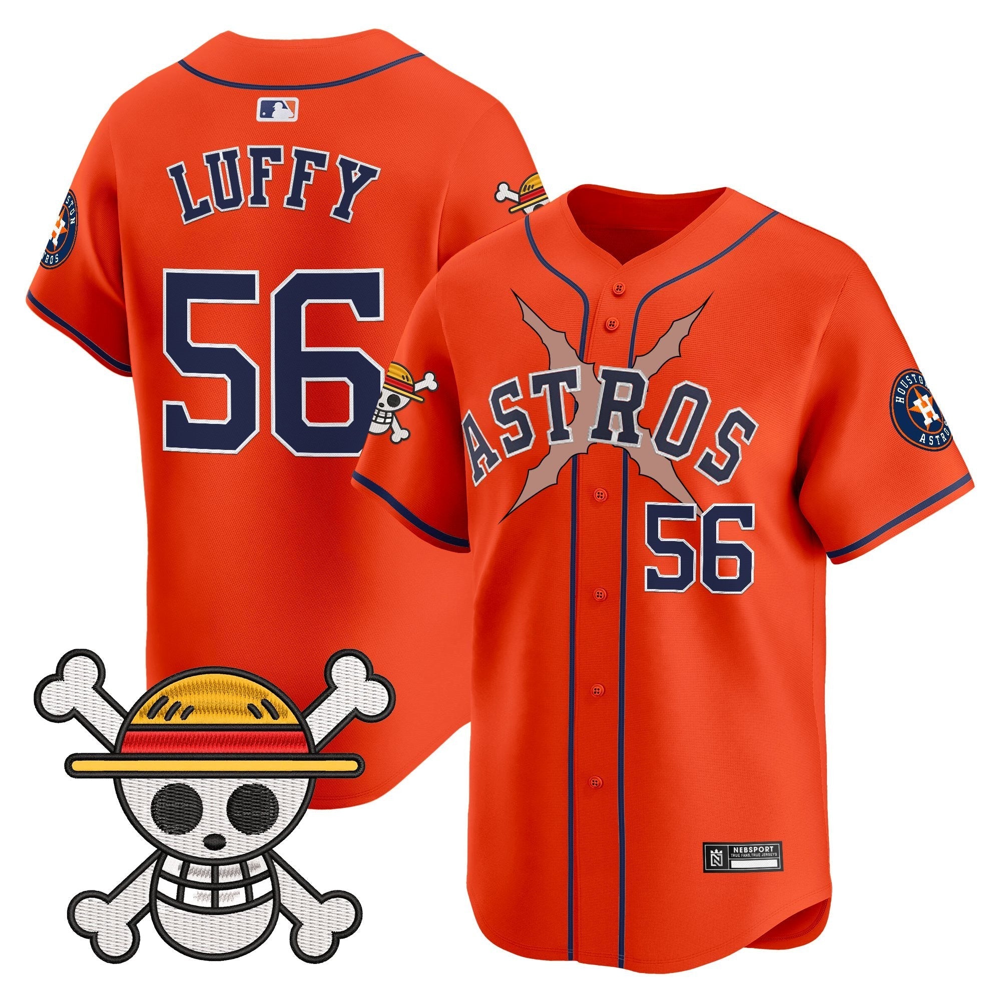 HOU x One Piece 2025 Vapor Premier Limited Jersey - Stitched