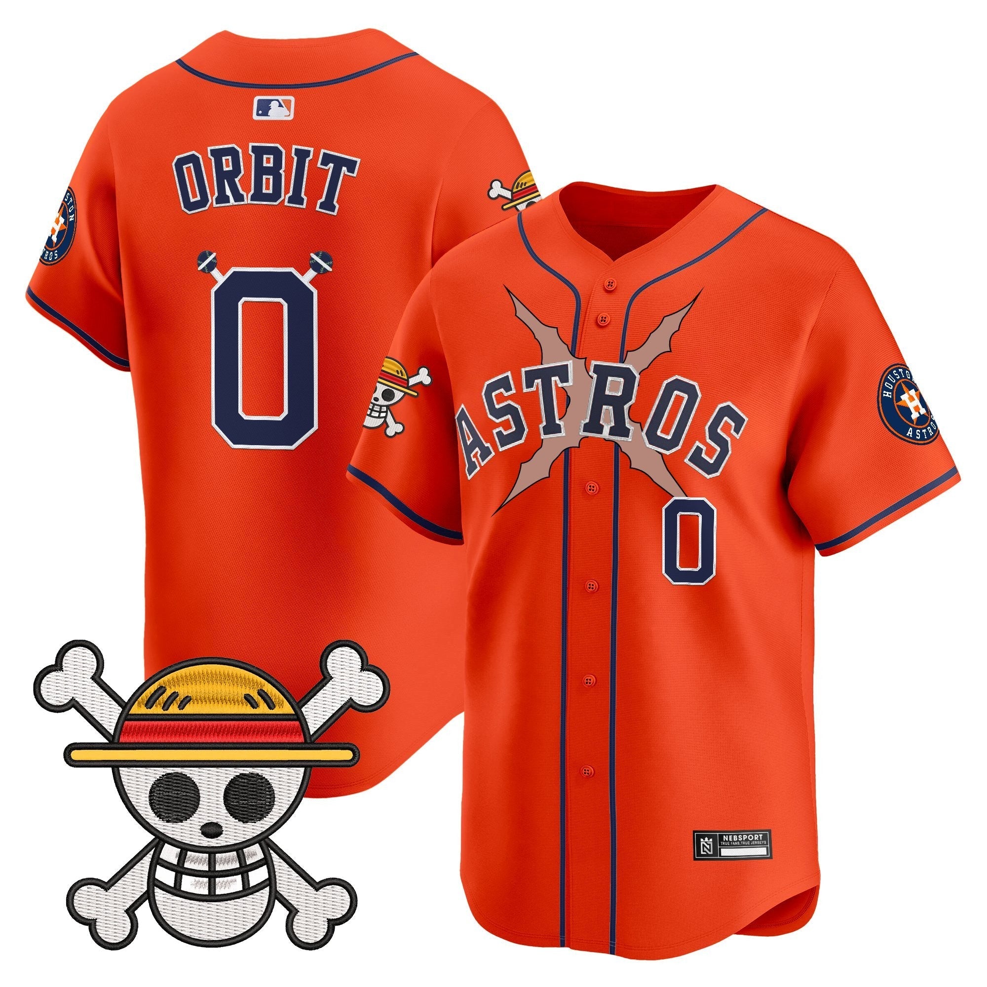 HOU x One Piece 2025 Vapor Premier Limited Jersey - Stitched