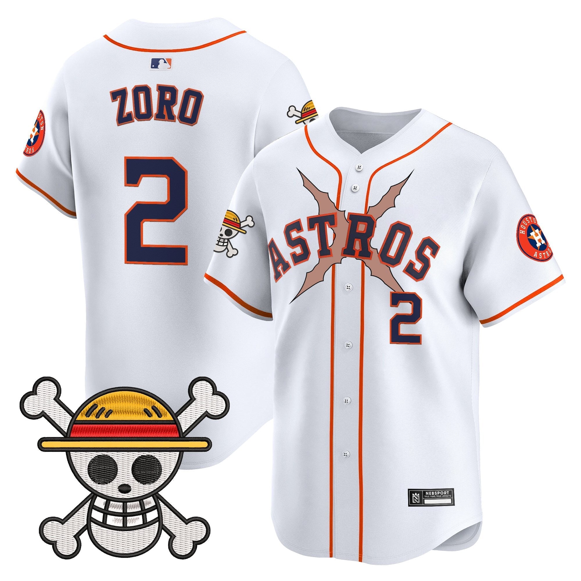 HOU x One Piece 2025 Vapor Premier Limited Jersey - Stitched