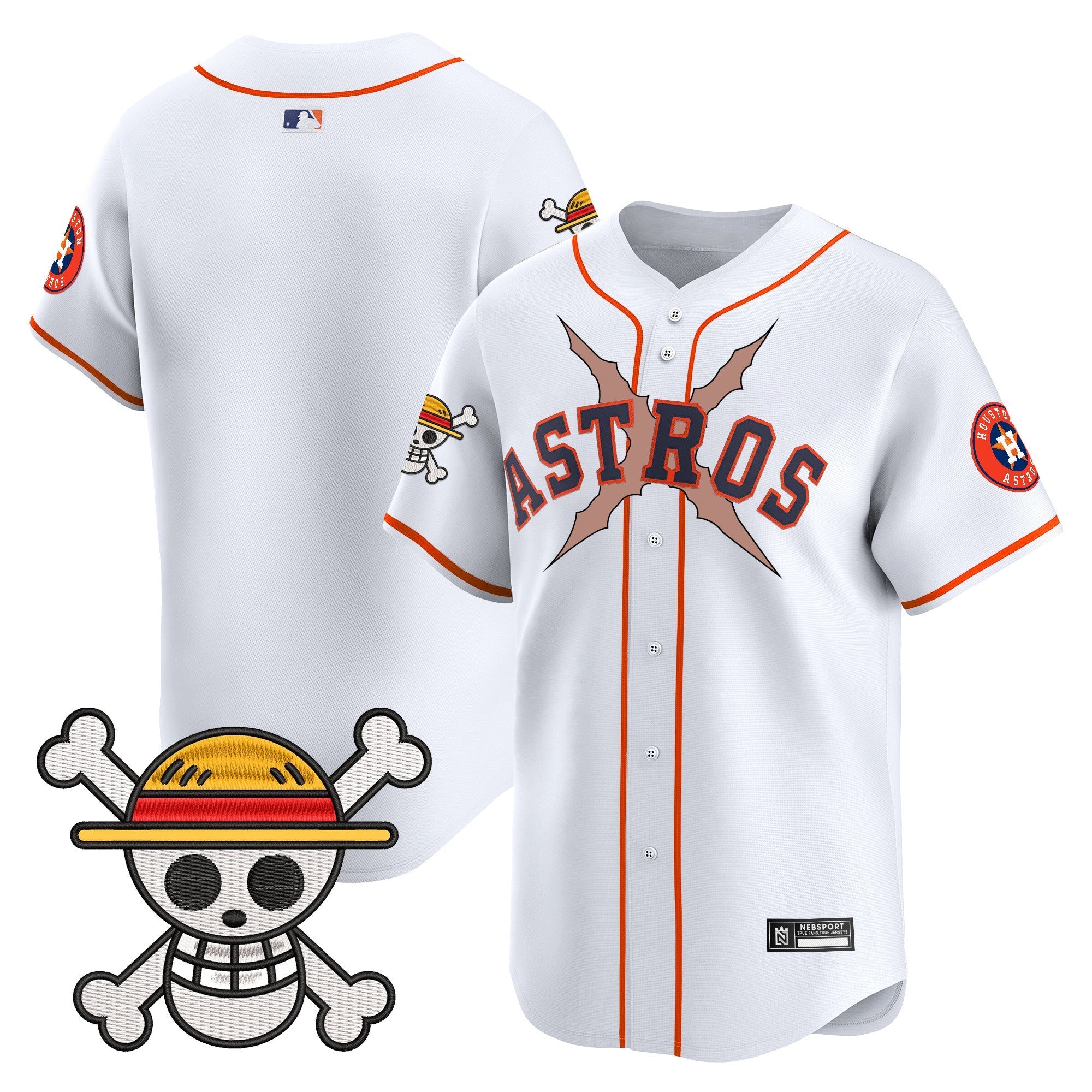 HOU x One Piece 2025 Vapor Premier Limited Jersey - Stitched