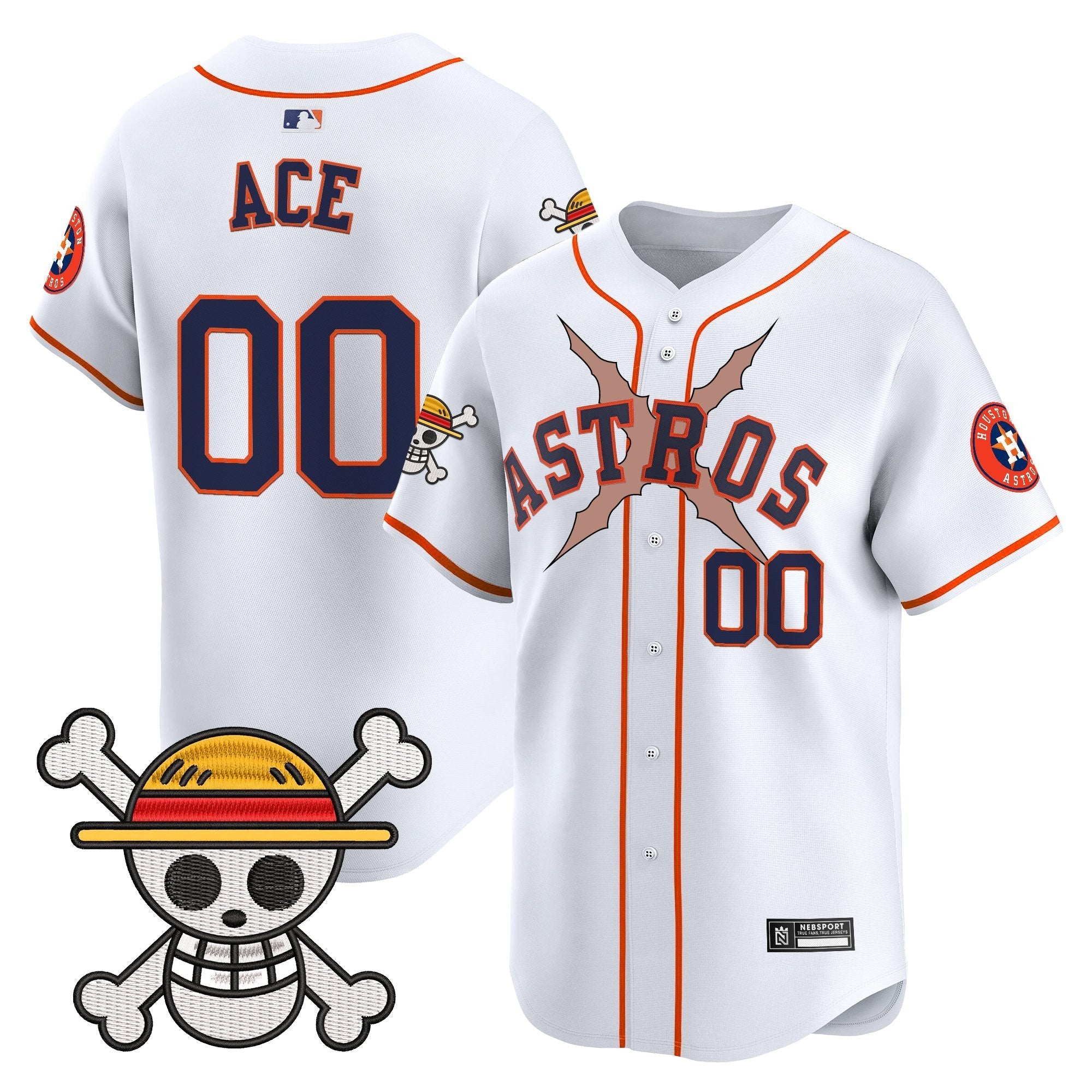 HOU x One Piece 2025 Vapor Premier Limited Jersey - Stitched