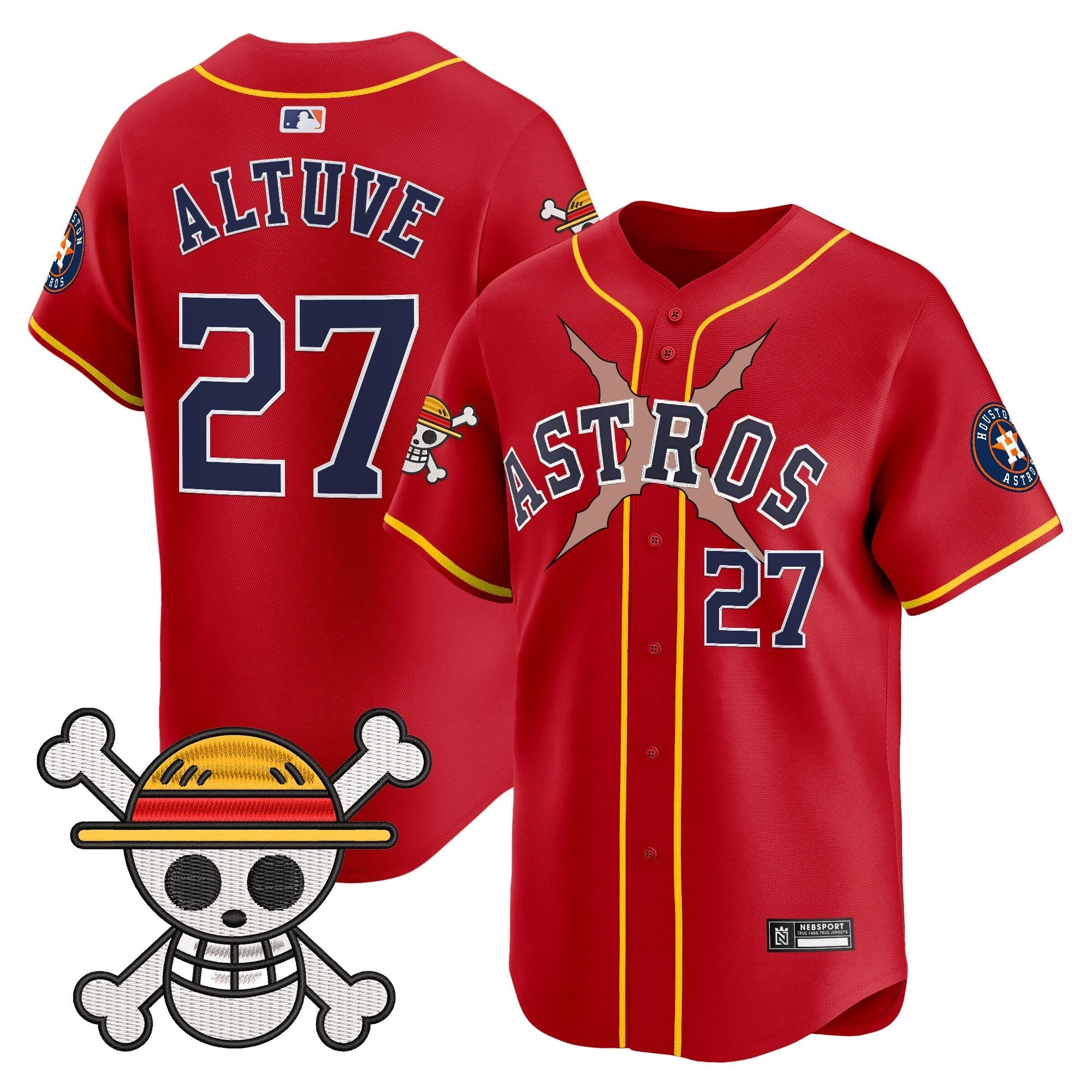 HOU x One Piece 2025 Vapor Premier Limited Jersey - Stitched