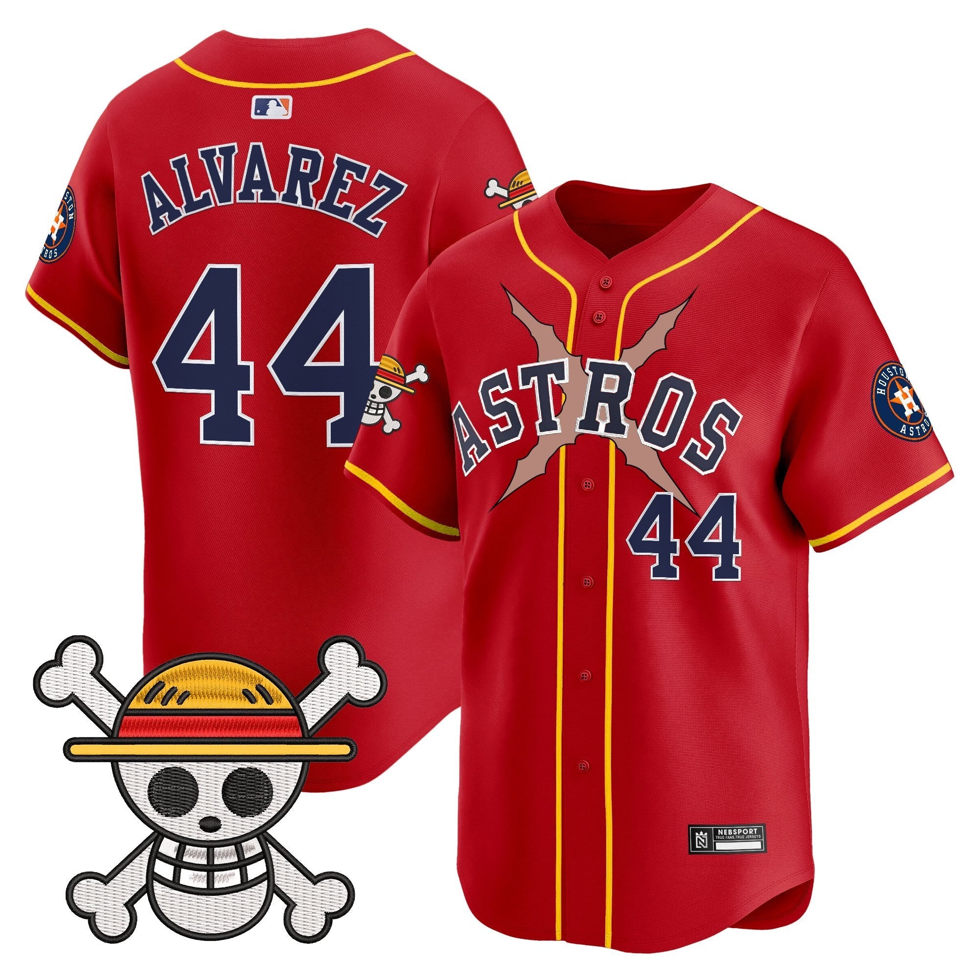 HOU x One Piece 2025 Vapor Premier Limited Jersey - Stitched