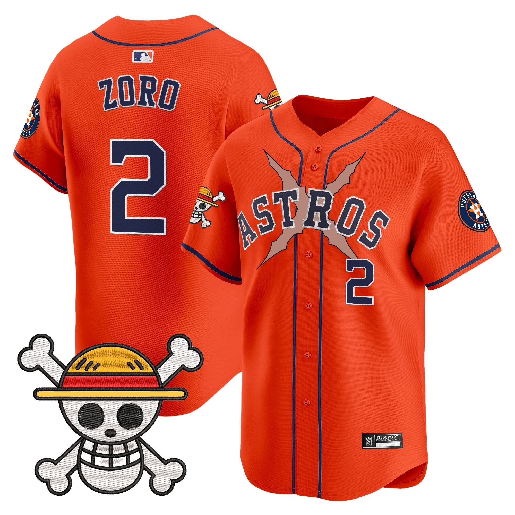 HOU x One Piece 2025 Vapor Premier Limited Jersey - Stitched