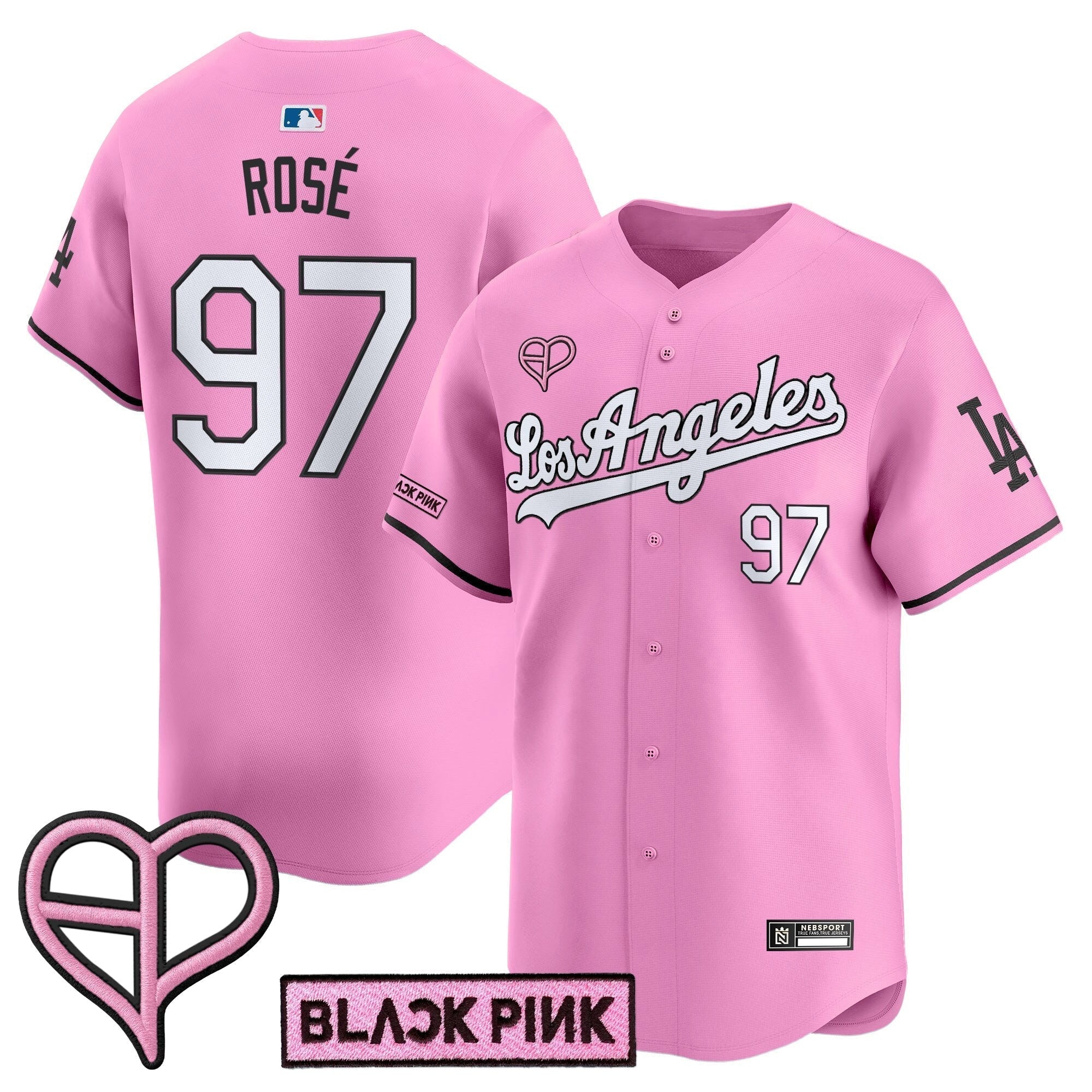 LAD x BLACKPINK 2025 Vapor Premier Limited Jersey - Stitched