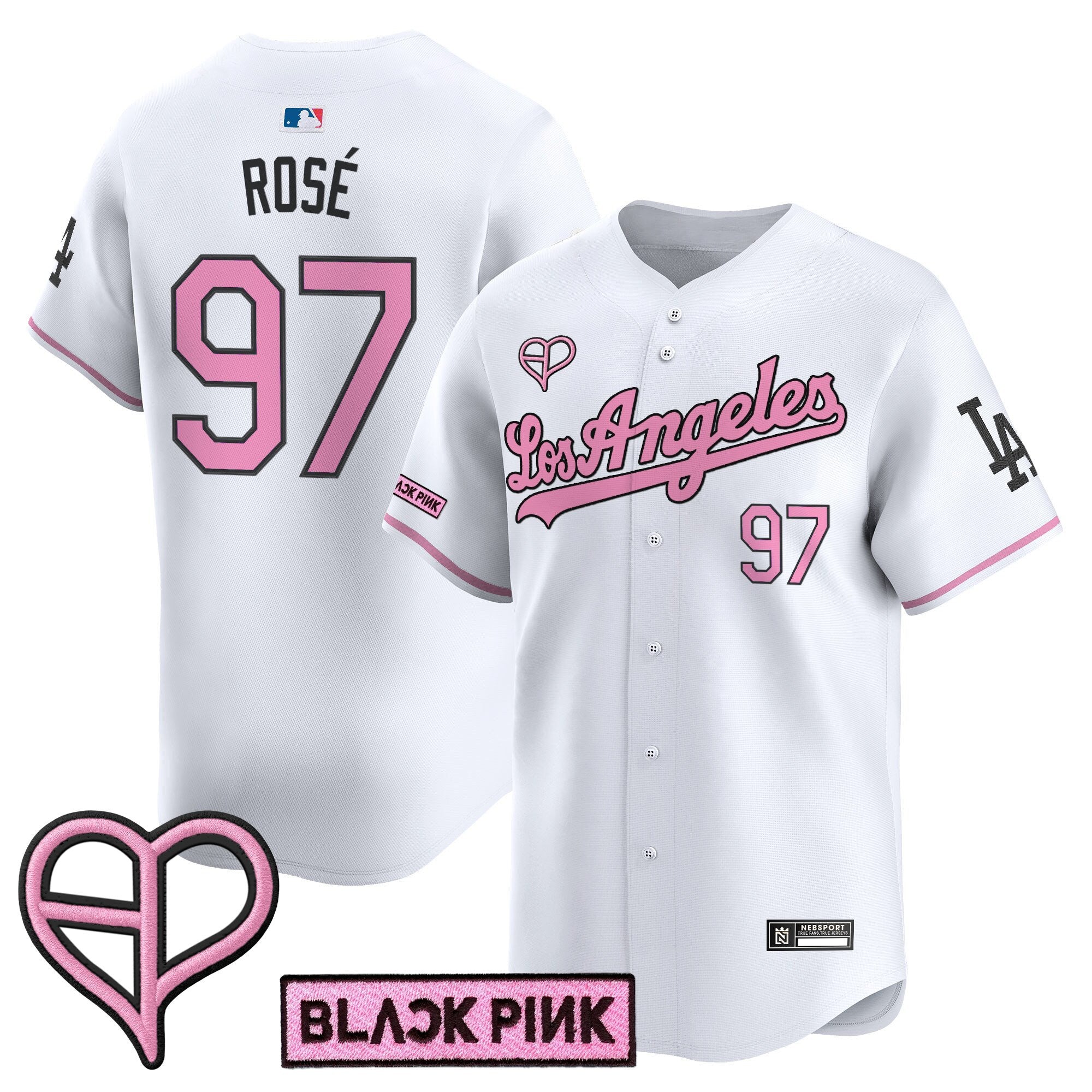 LAD x BLACKPINK 2025 Vapor Premier Limited Jersey - Stitched