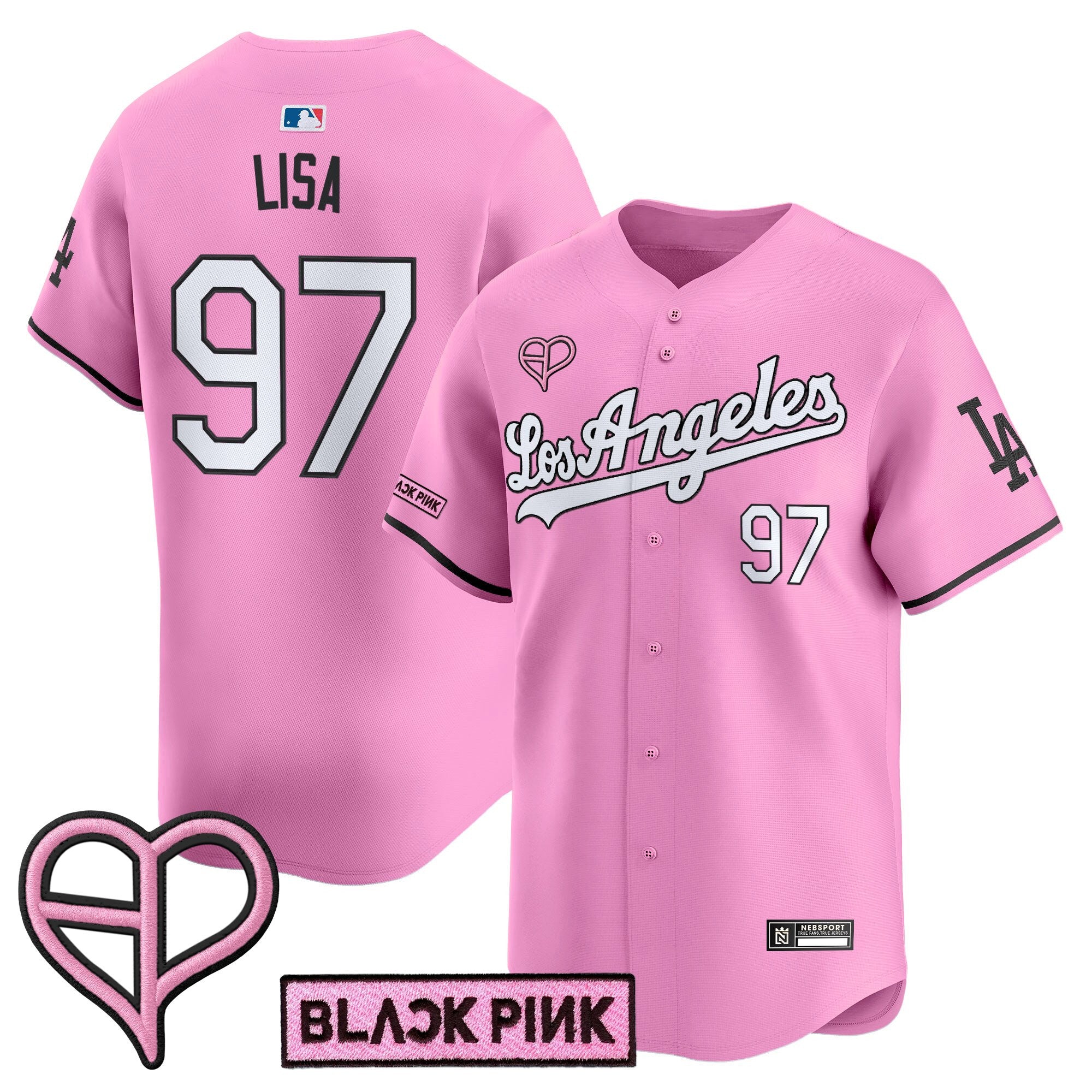 LAD x BLACKPINK 2025 Vapor Premier Limited Jersey - Stitched