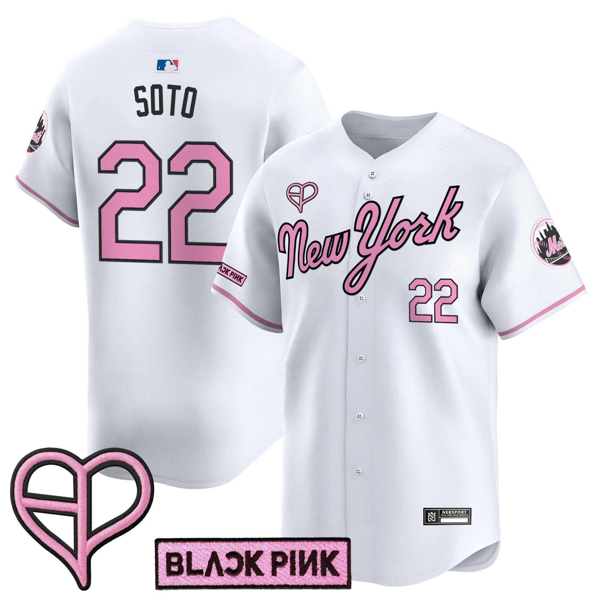 NYM x BLACKPINK 2025 Vapor Premier Limited Jersey - Stitched