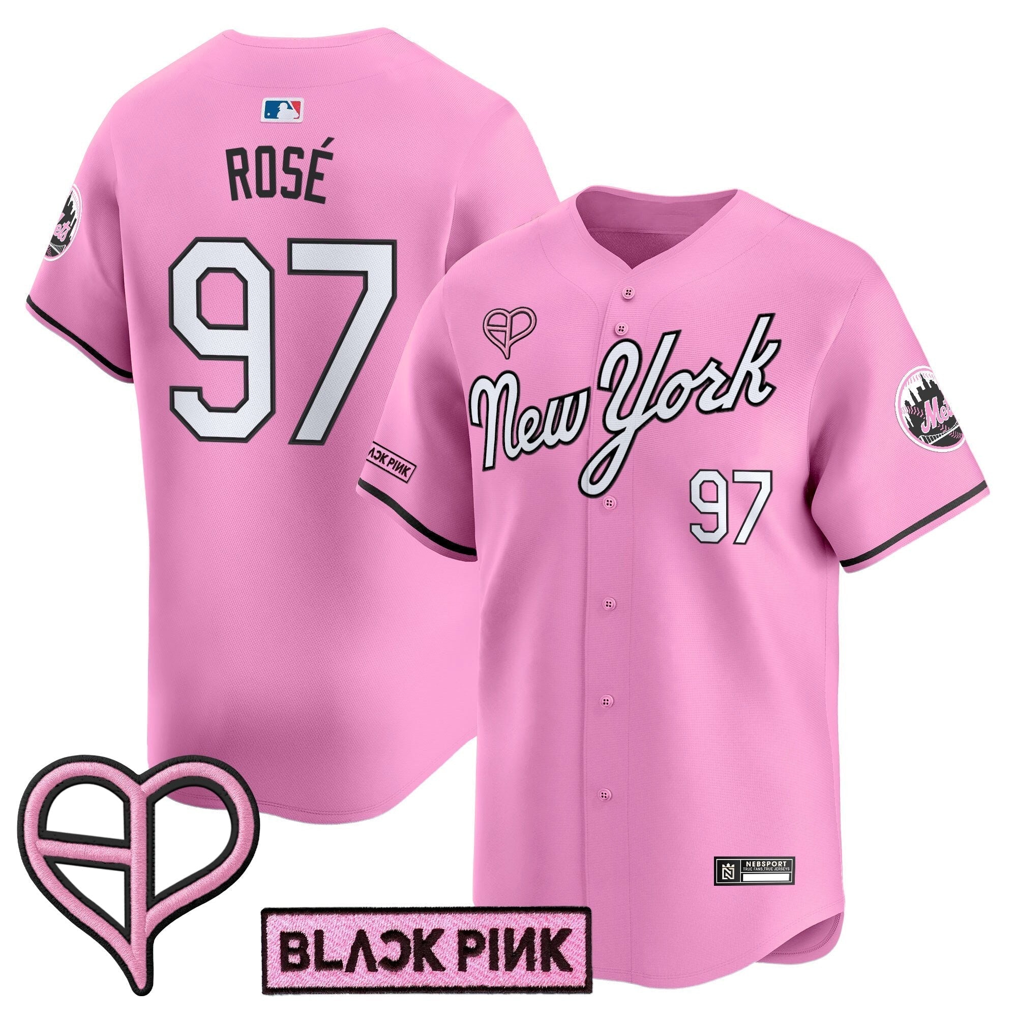 NYM x BLACKPINK 2025 Vapor Premier Limited Jersey - Stitched