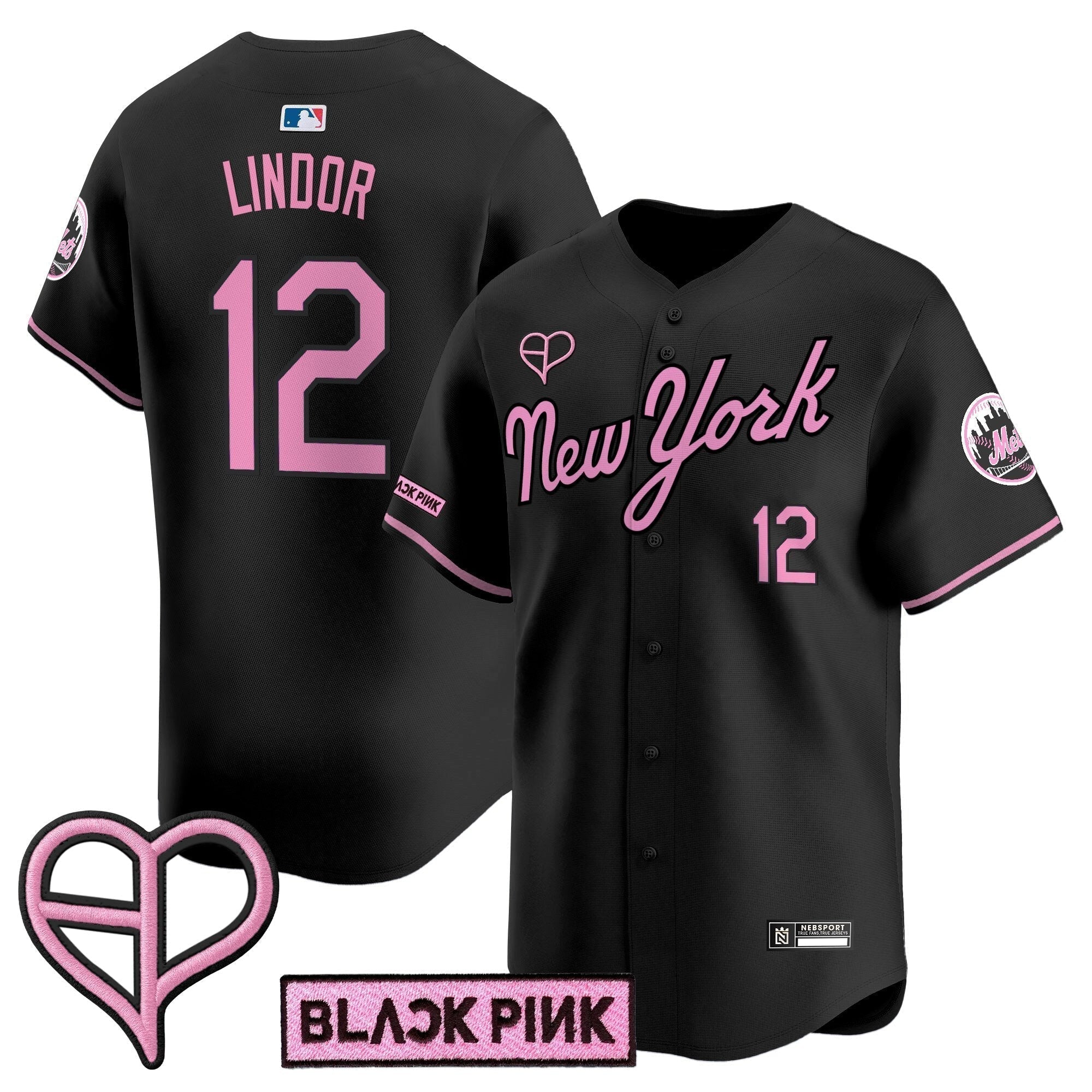 NYM x BLACKPINK 2025 Vapor Premier Limited Jersey - Stitched