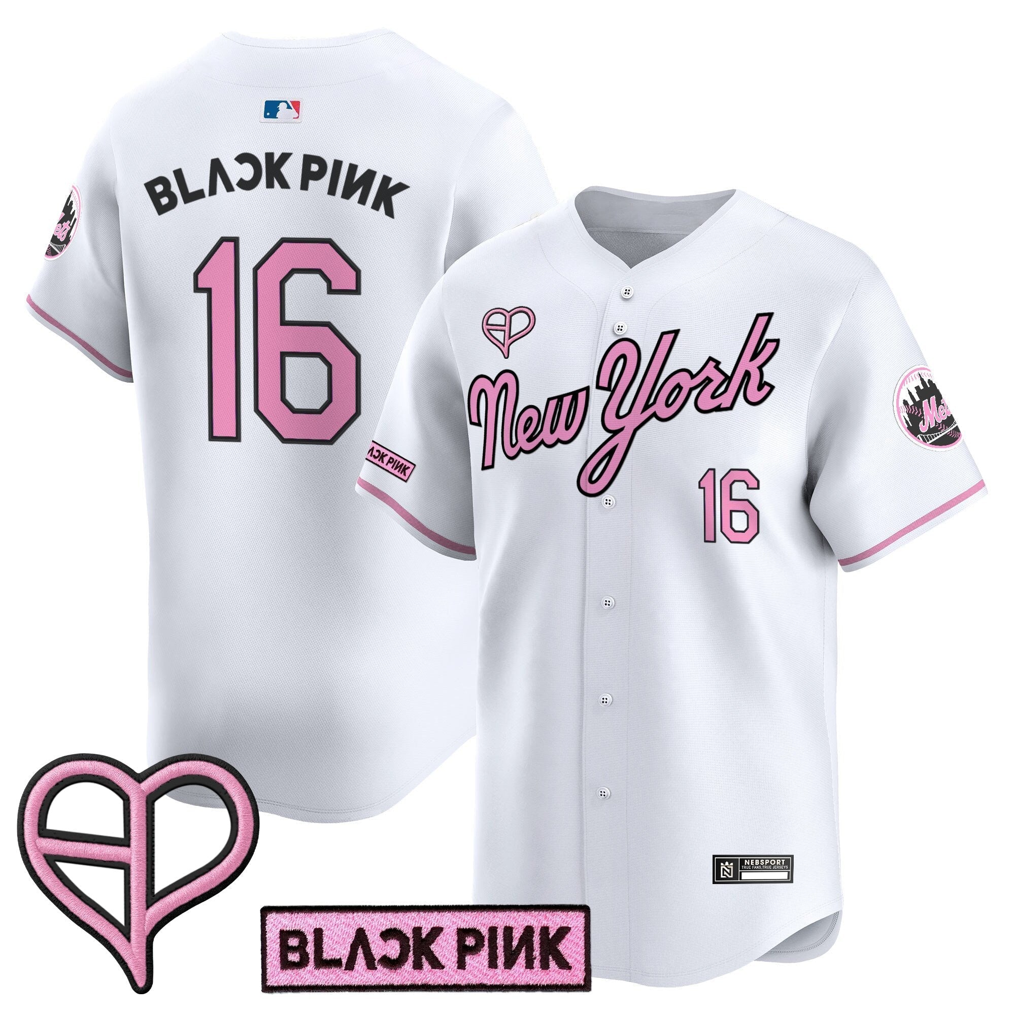 NYM x BLACKPINK 2025 Vapor Premier Limited Jersey - Stitched
