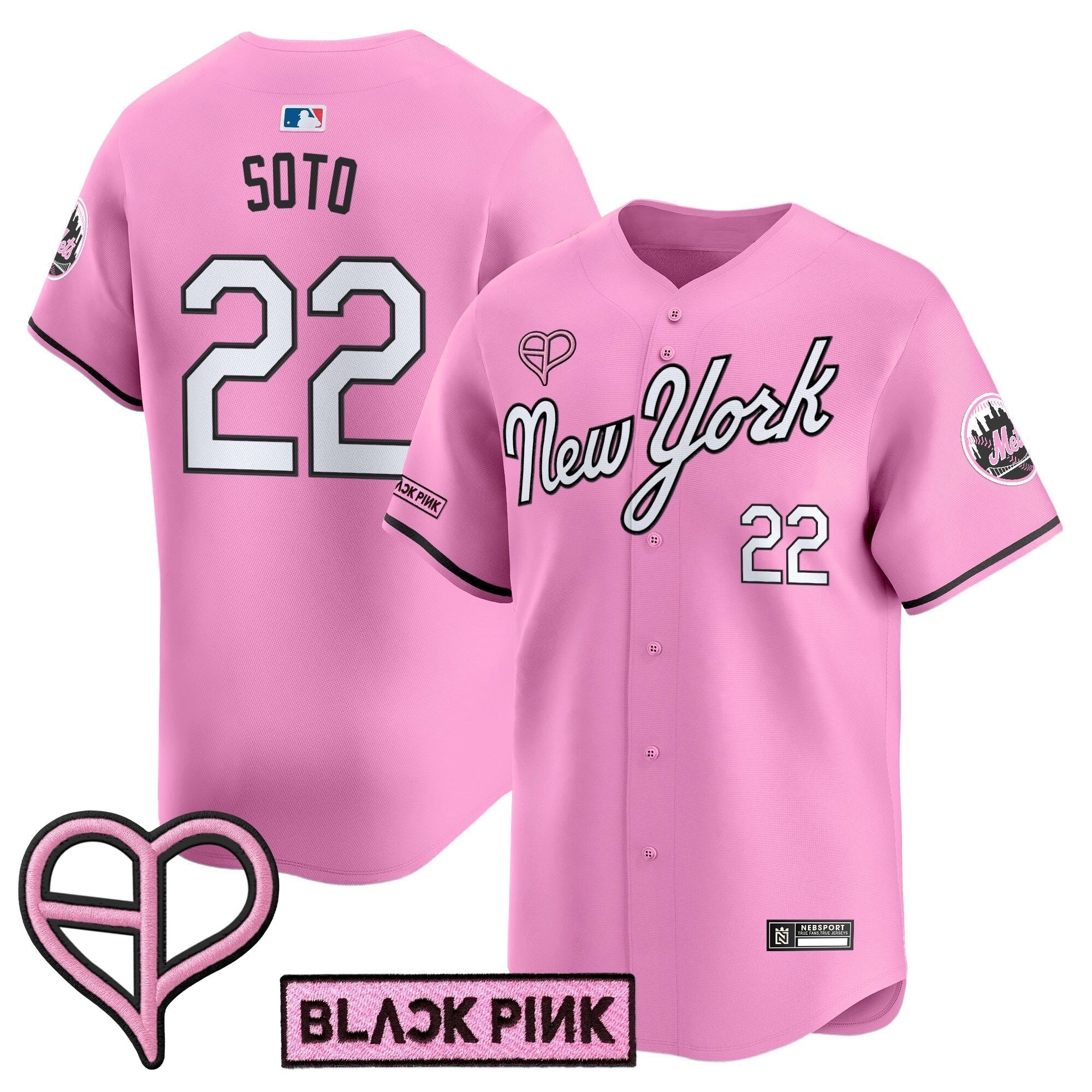 NYM x BLACKPINK 2025 Vapor Premier Limited Jersey - Stitched