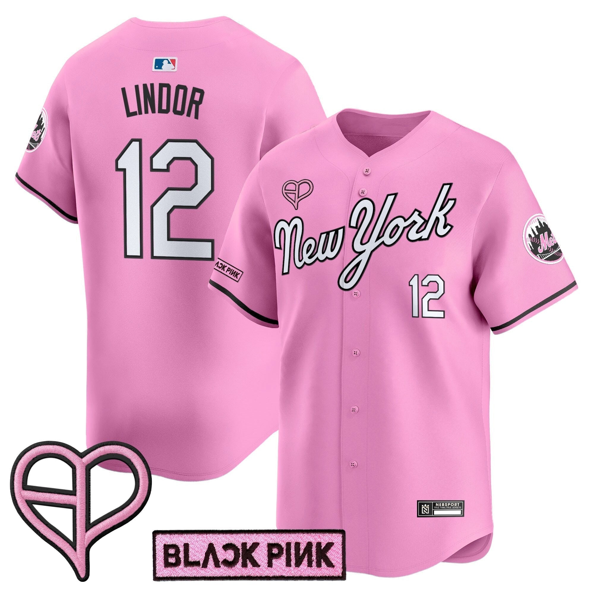 NYM x BLACKPINK 2025 Vapor Premier Limited Jersey - Stitched