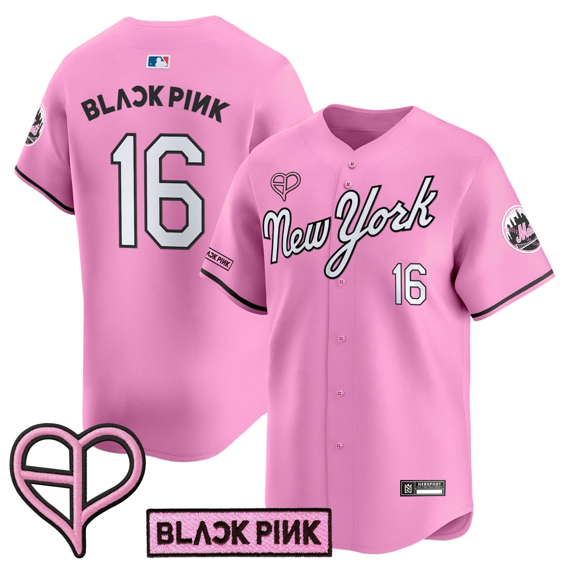 NYM x BLACKPINK 2025 Vapor Premier Limited Jersey - Stitched