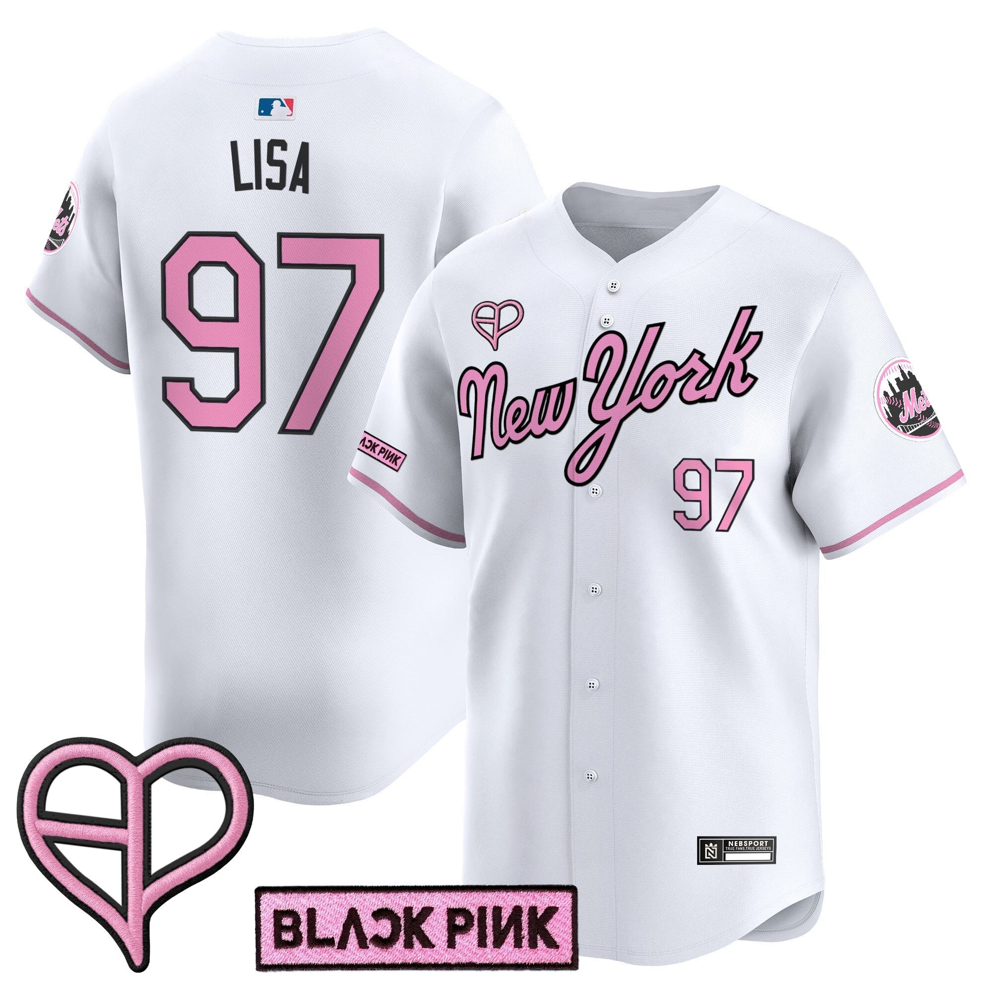 NYM x BLACKPINK 2025 Vapor Premier Limited Jersey - Stitched