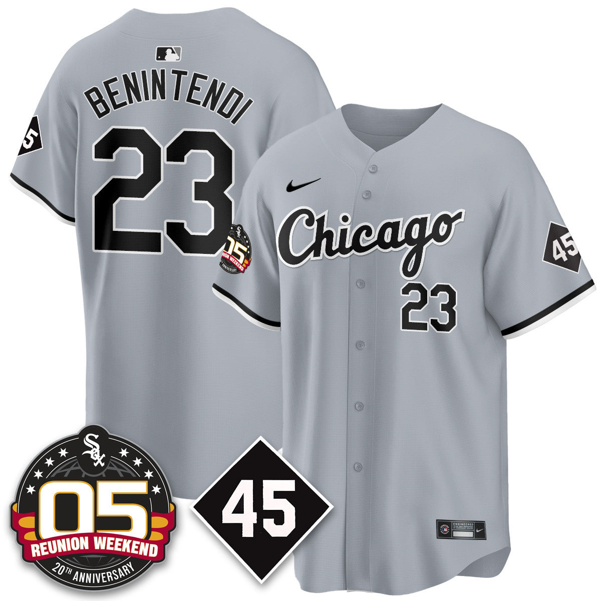 CWS Bobby Jenks 2025 Jersey - Reunion Weekend - Stitched