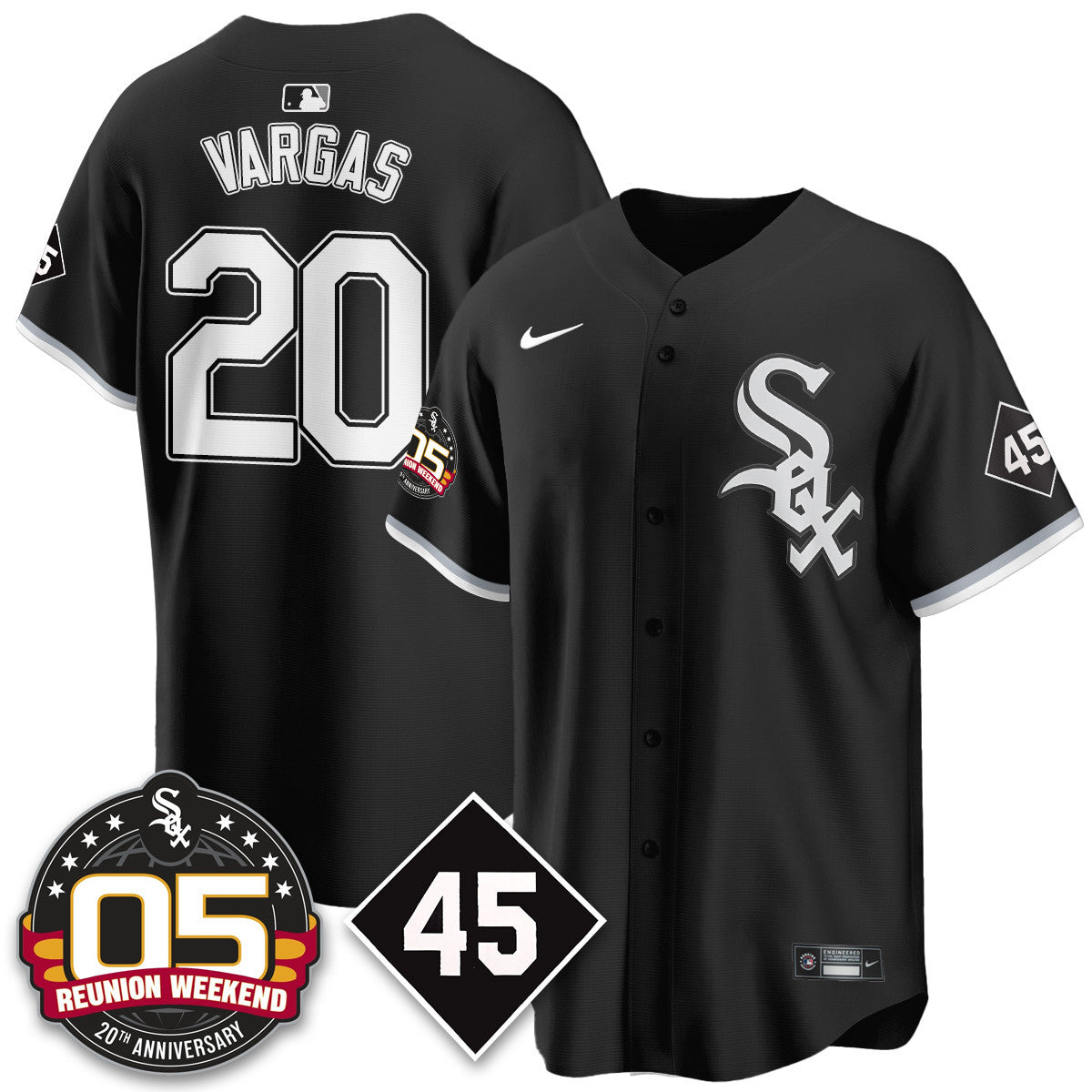 CWS Bobby Jenks 2025 Jersey - Reunion Weekend - Stitched