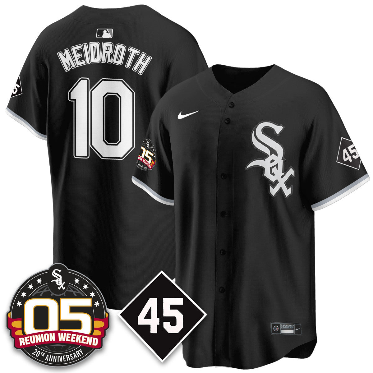 CWS Bobby Jenks 2025 Jersey - Reunion Weekend - Stitched