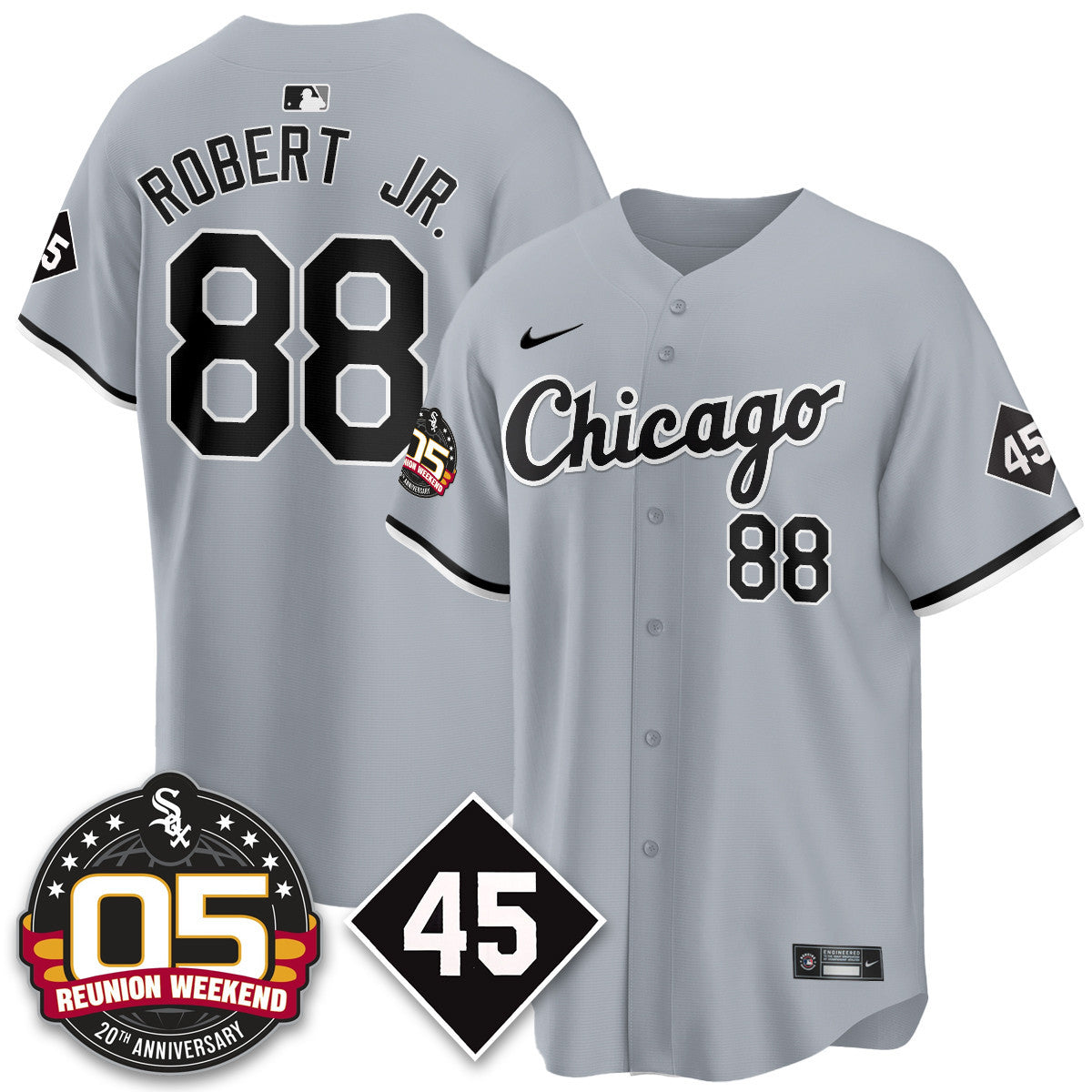 CWS Bobby Jenks 2025 Jersey - Reunion Weekend - Stitched