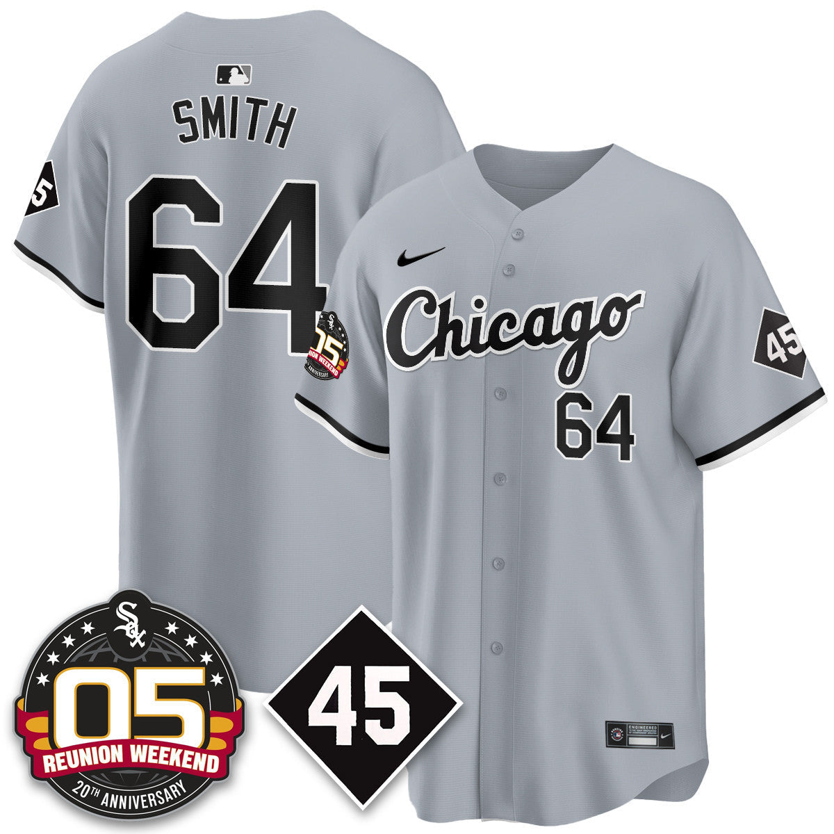 CWS Bobby Jenks 2025 Jersey - Reunion Weekend - Stitched