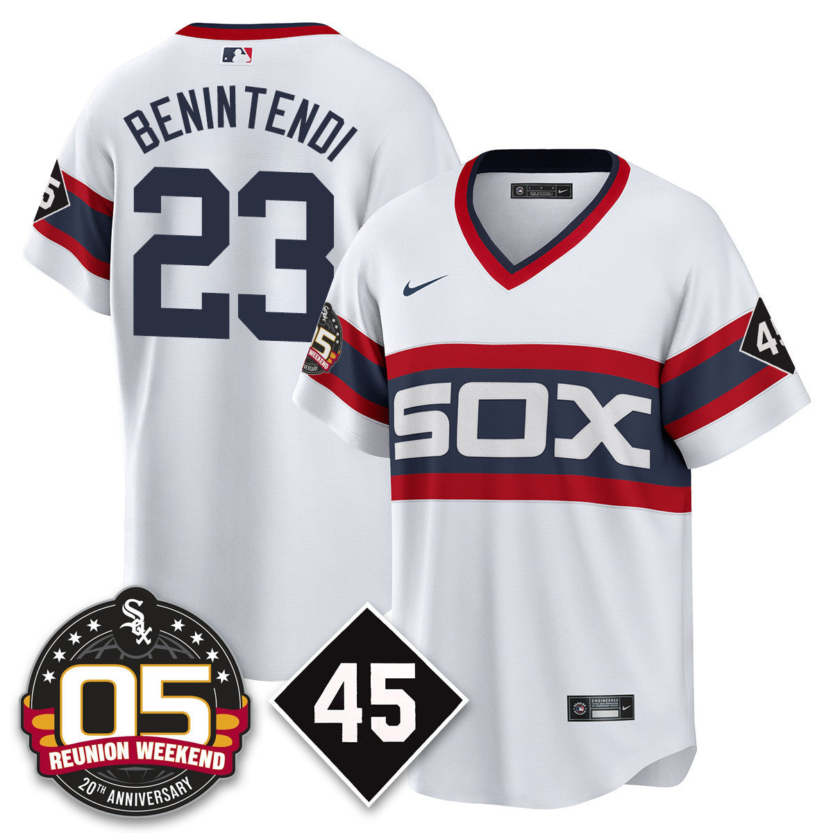 CWS Bobby Jenks 2025 Jersey - Reunion Weekend - Stitched