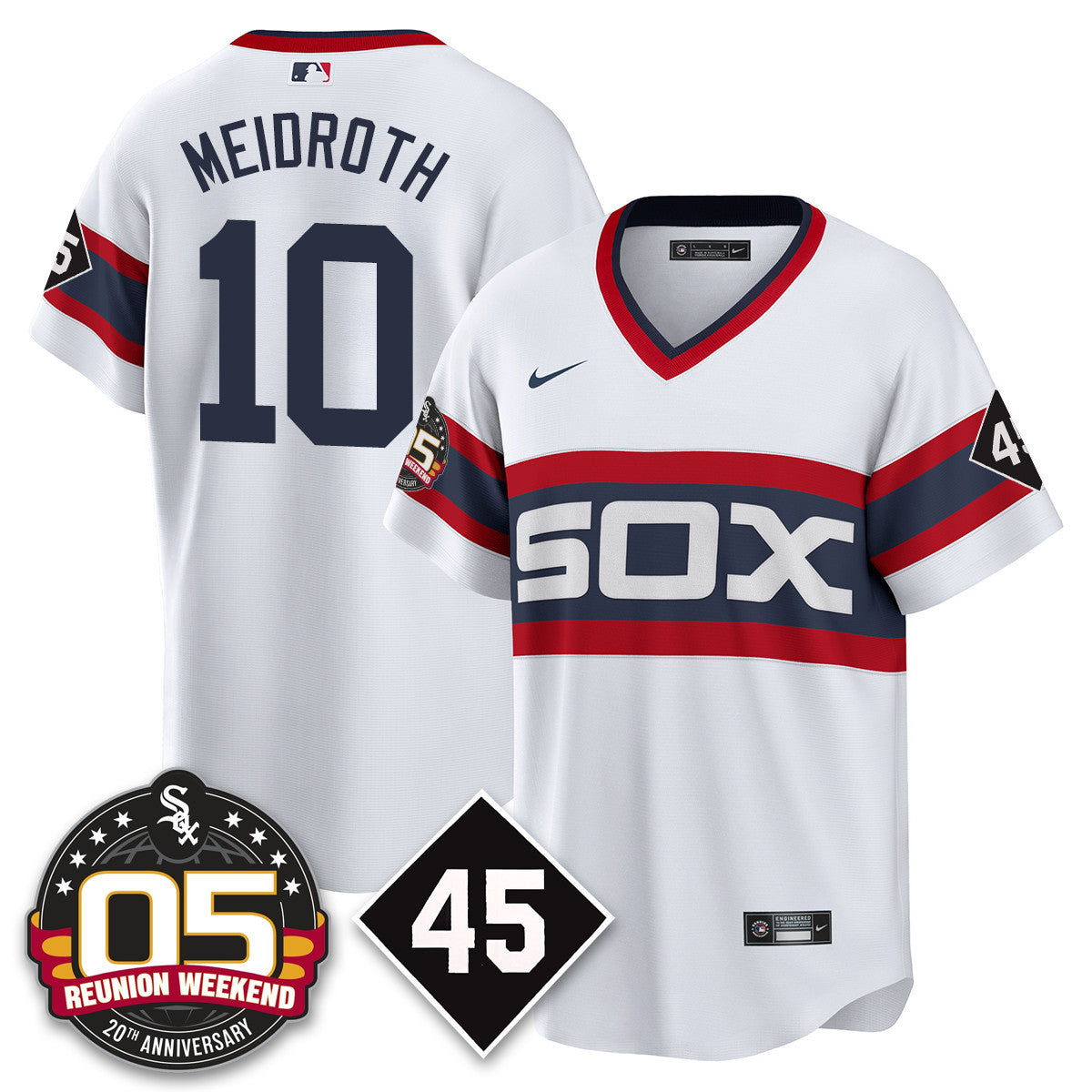 CWS Bobby Jenks 2025 Jersey - Reunion Weekend - Stitched