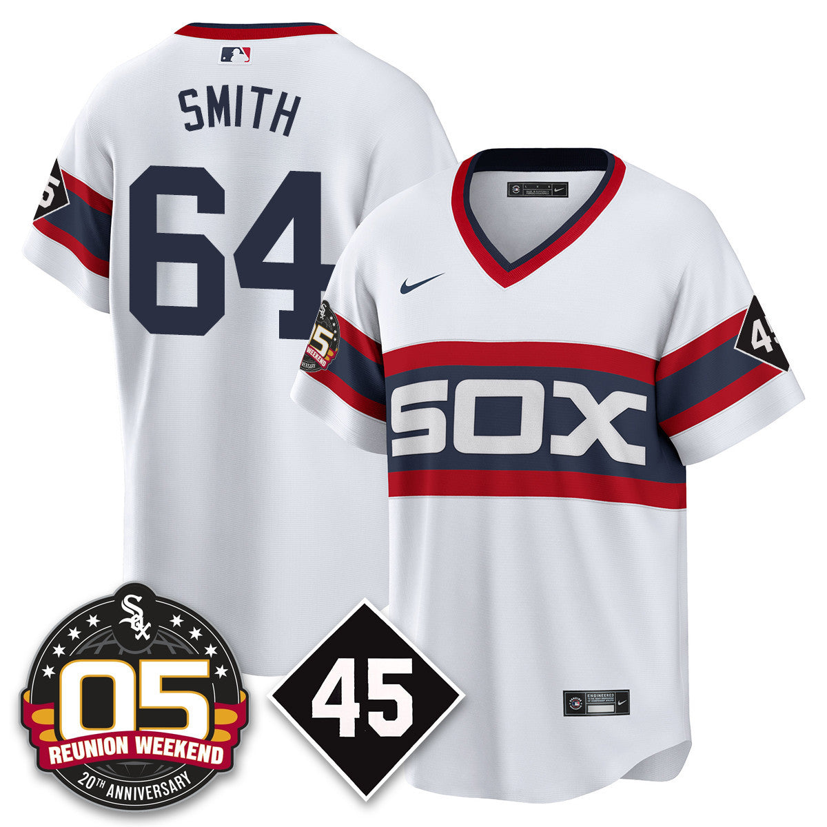 CWS Bobby Jenks 2025 Jersey - Reunion Weekend - Stitched