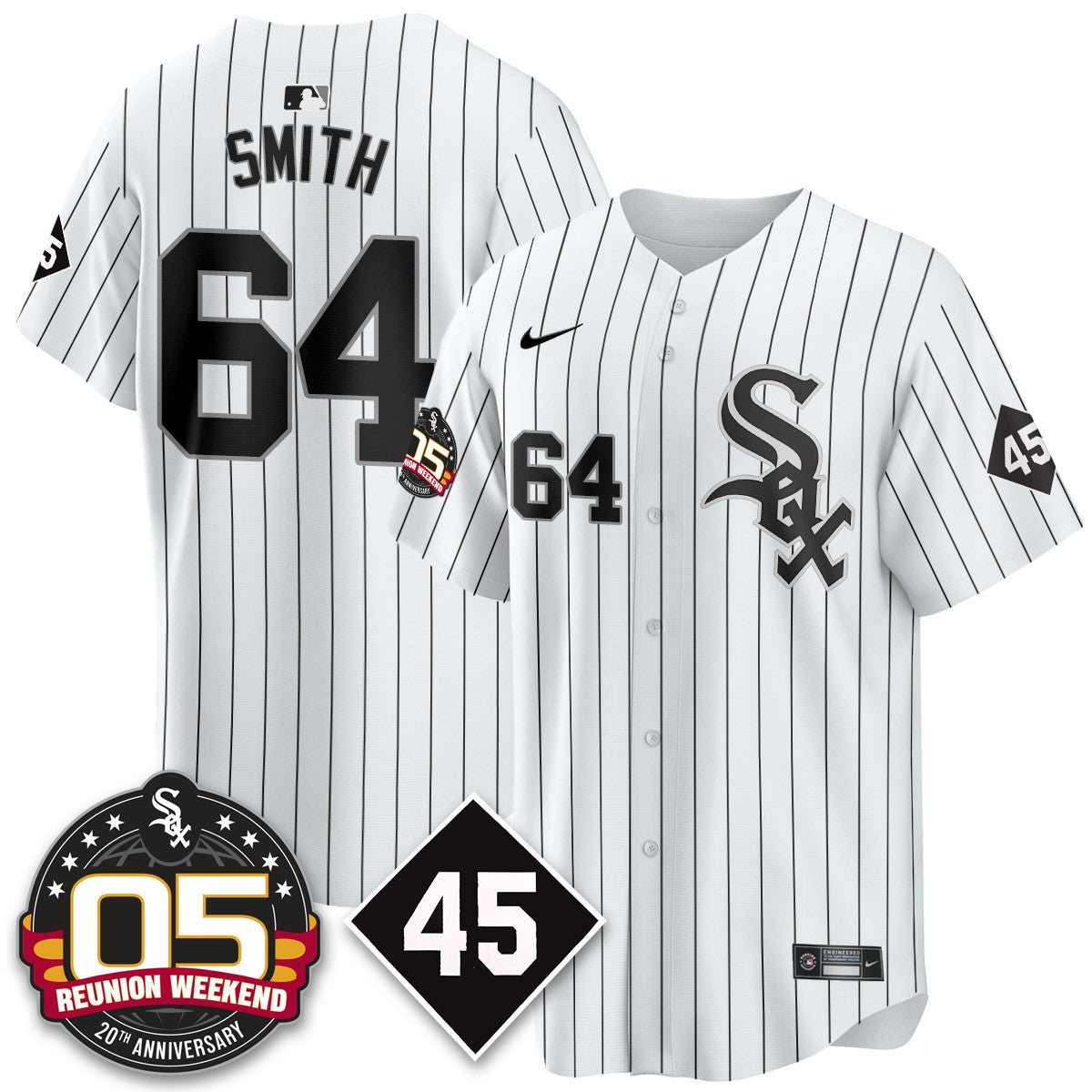 CWS Bobby Jenks 2025 Jersey - Reunion Weekend - Stitched