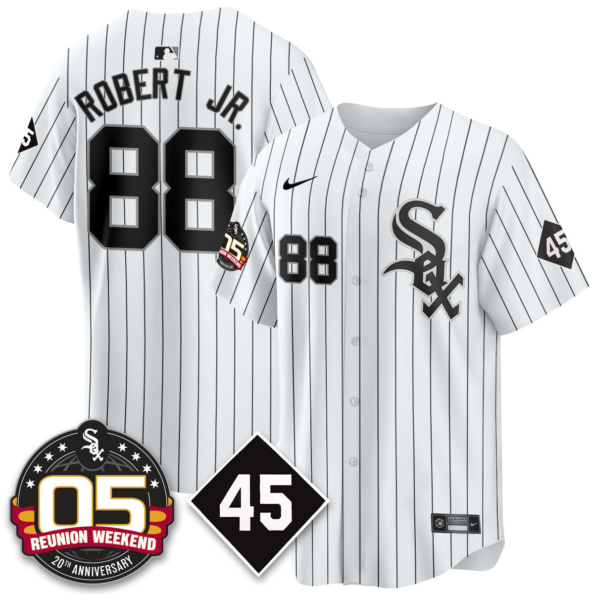 CWS Bobby Jenks 2025 Jersey - Reunion Weekend - Stitched