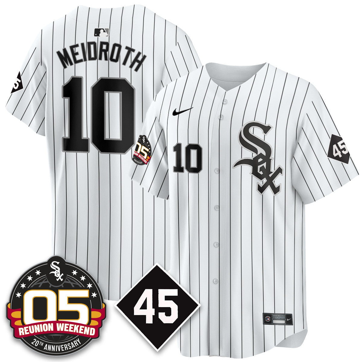 CWS Bobby Jenks 2025 Jersey - Reunion Weekend - Stitched