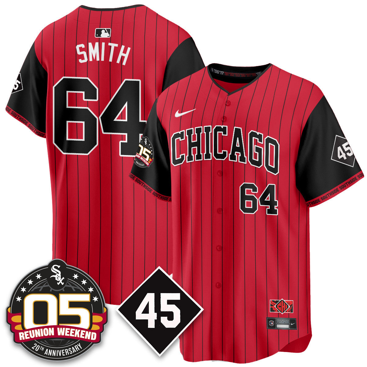 CWS Bobby Jenks 2025 Jersey - Reunion Weekend - Stitched