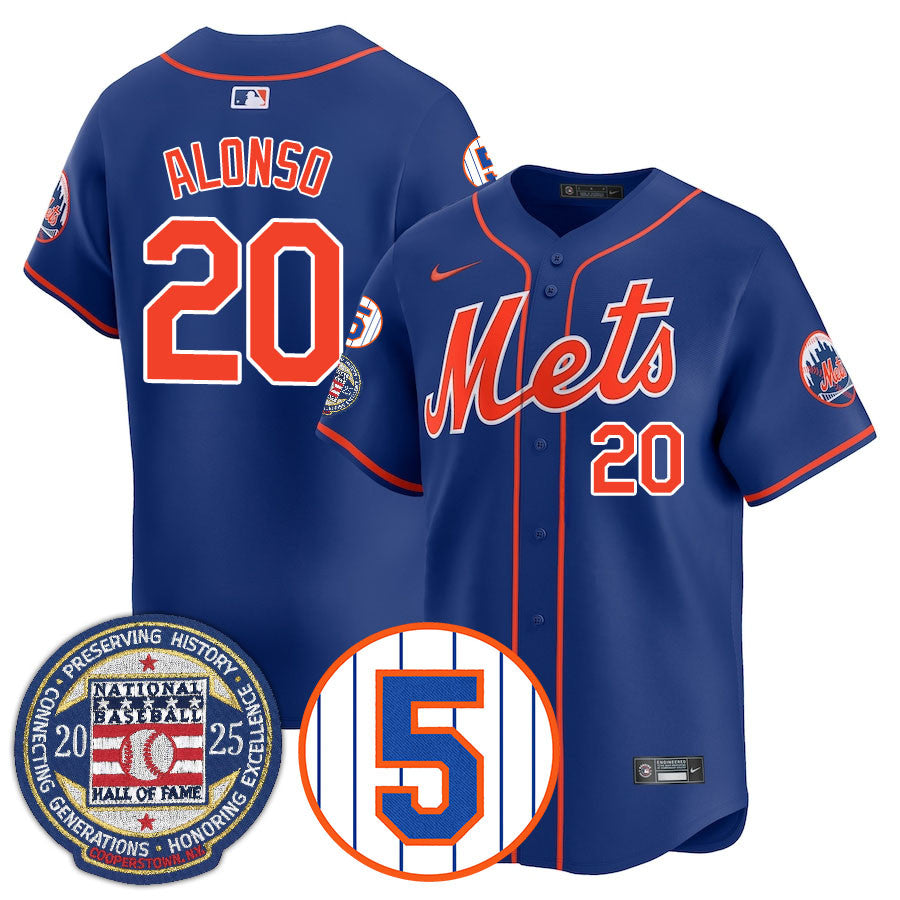 NYM Number Retirement & Hall of Fame Gold Jersey - Stitched