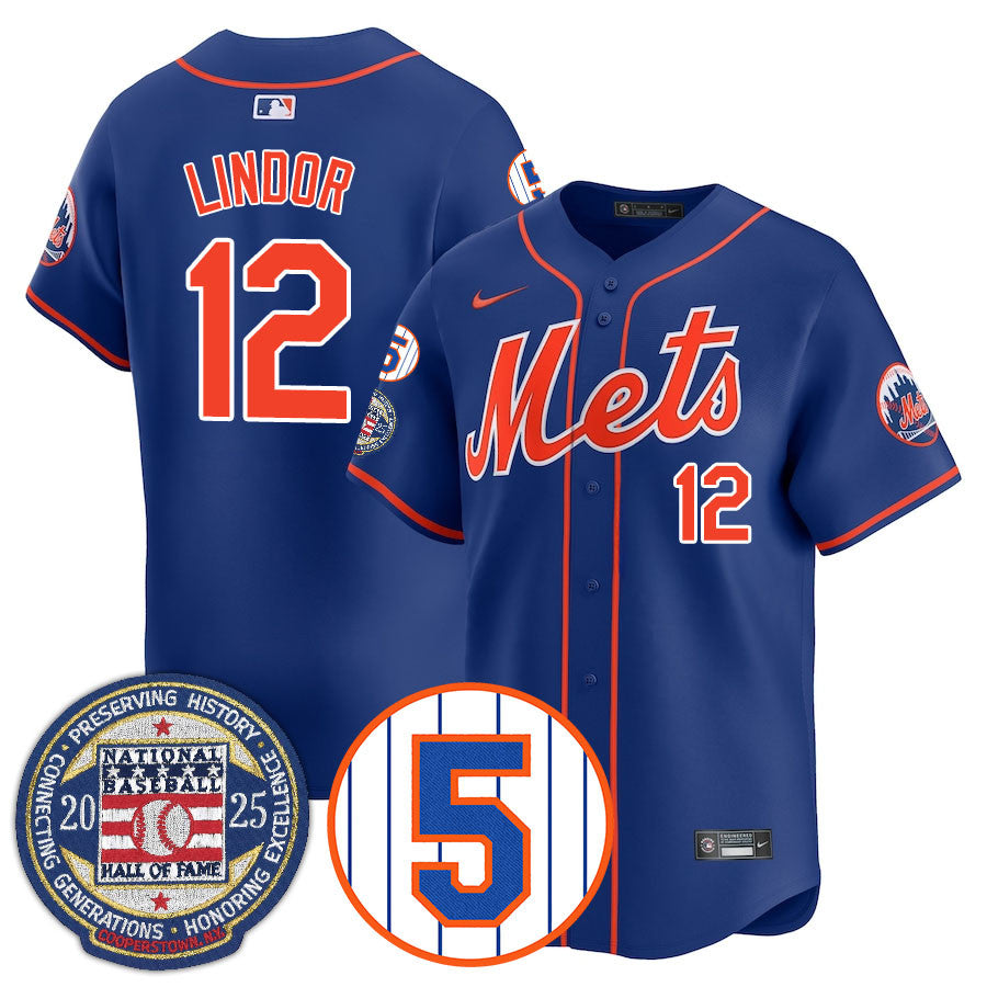 NYM Number Retirement & Hall of Fame Gold Jersey - Stitched