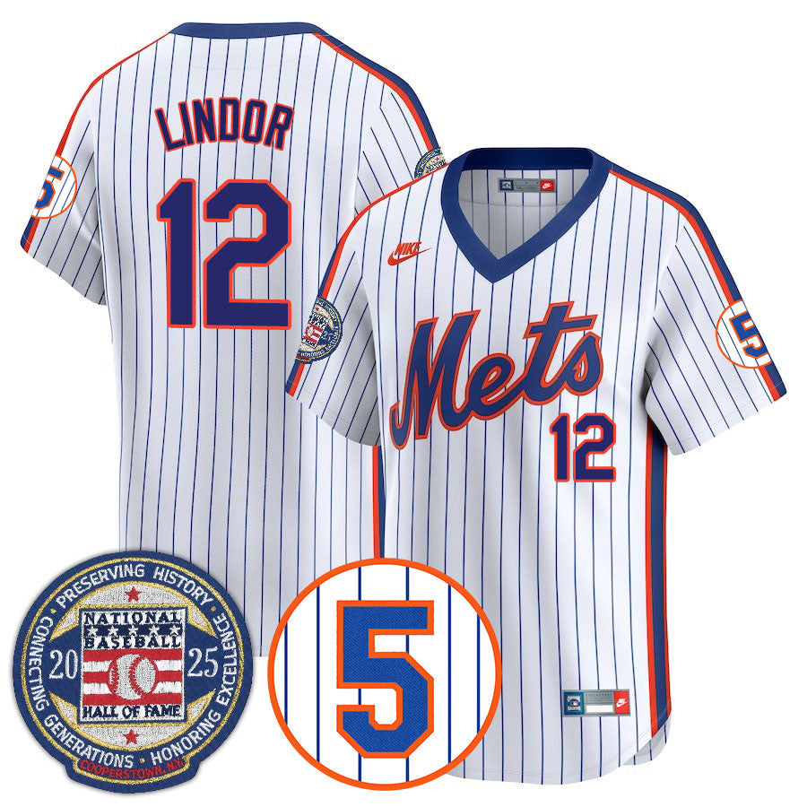 NYM Number Retirement & Hall of Fame Gold Jersey - Stitched