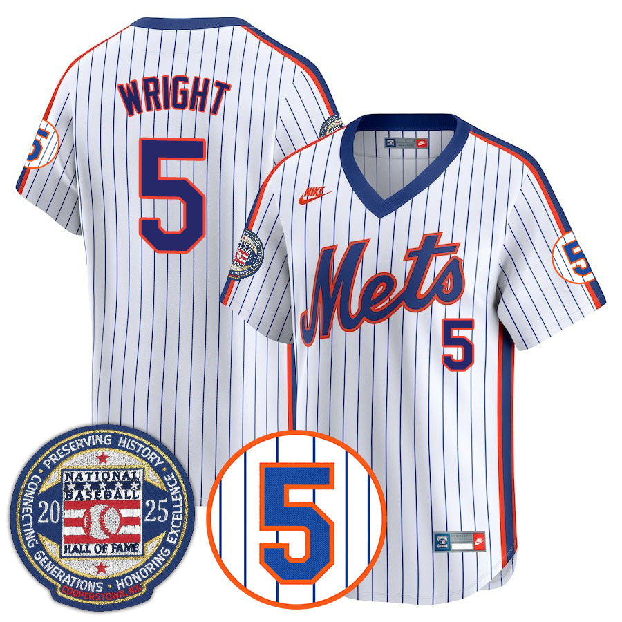 NYM Number Retirement & Hall of Fame Gold Jersey - Stitched