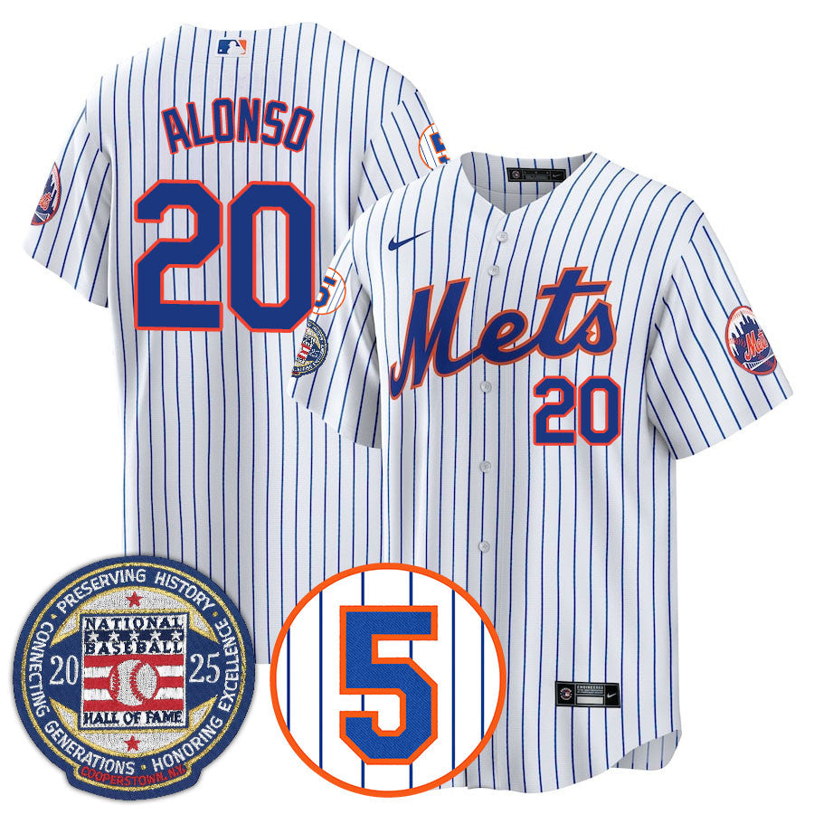 NYM Number Retirement & Hall of Fame Gold Jersey - Stitched