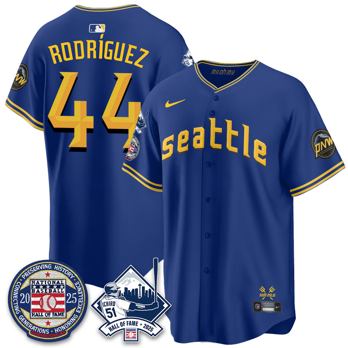 SEA Ichiro Number Retirement Jersey V2 - Stitched