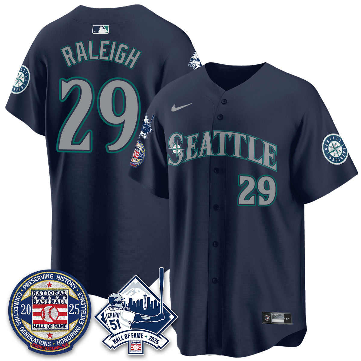 SEA Ichiro Number Retirement Jersey V2 - Stitched