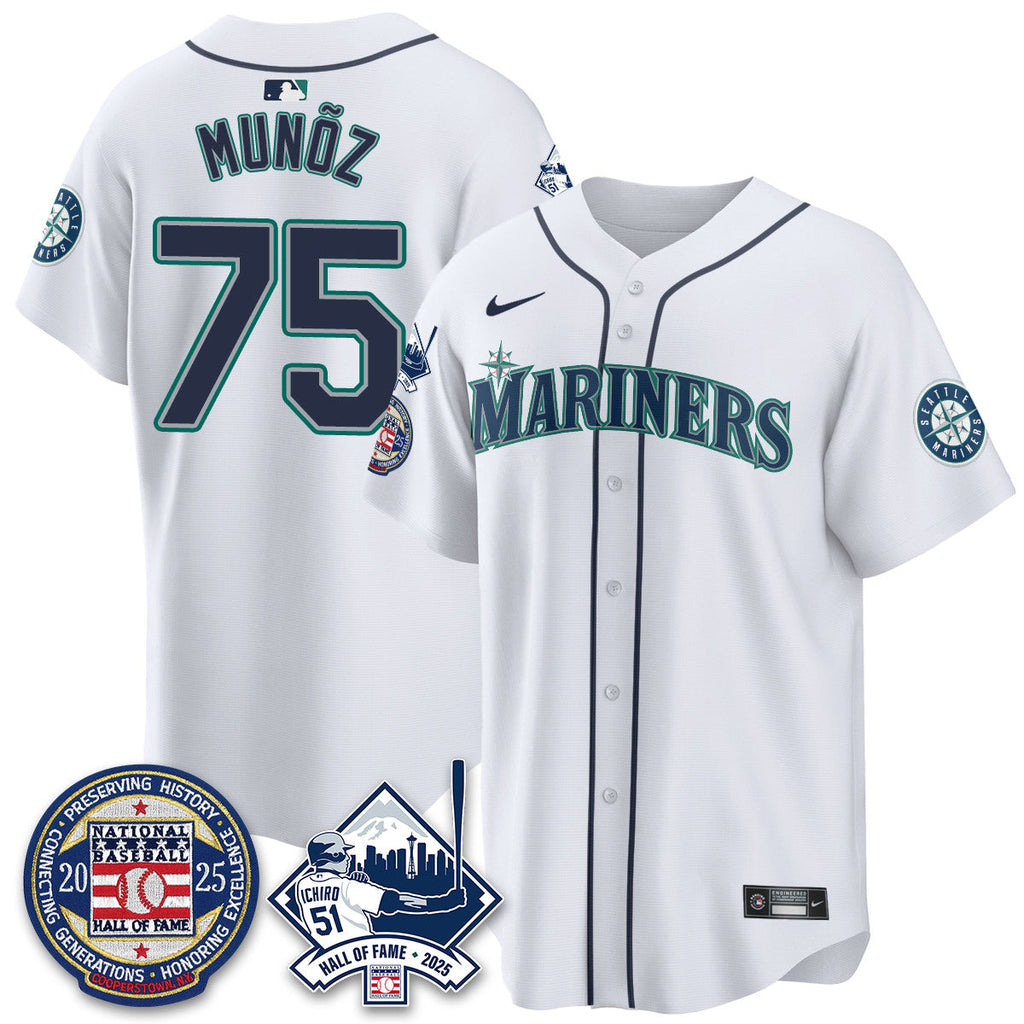 SEA Ichiro Number Retirement Jersey V2 - Stitched